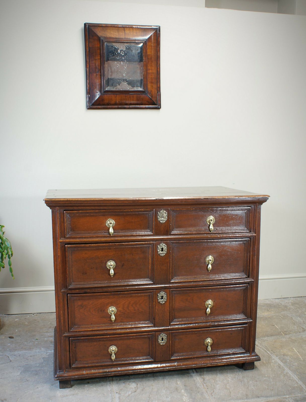 17th Century Moulded Oak Chest Of Drawers. photo furniture