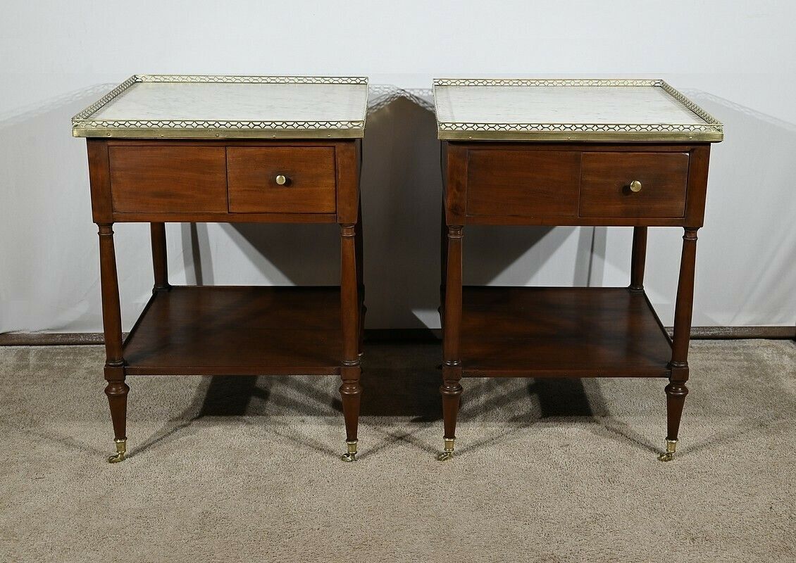 Pair Of Mahogany Living Room Tables, Louis XVI – 18th Century