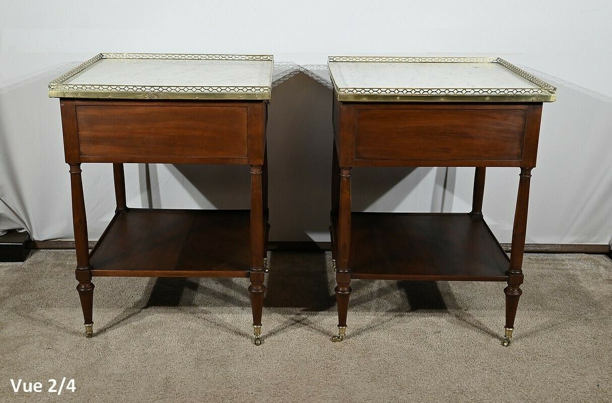 Pair Of Mahogany Living Room Tables, Louis XVI – 18th Century photo Furniture