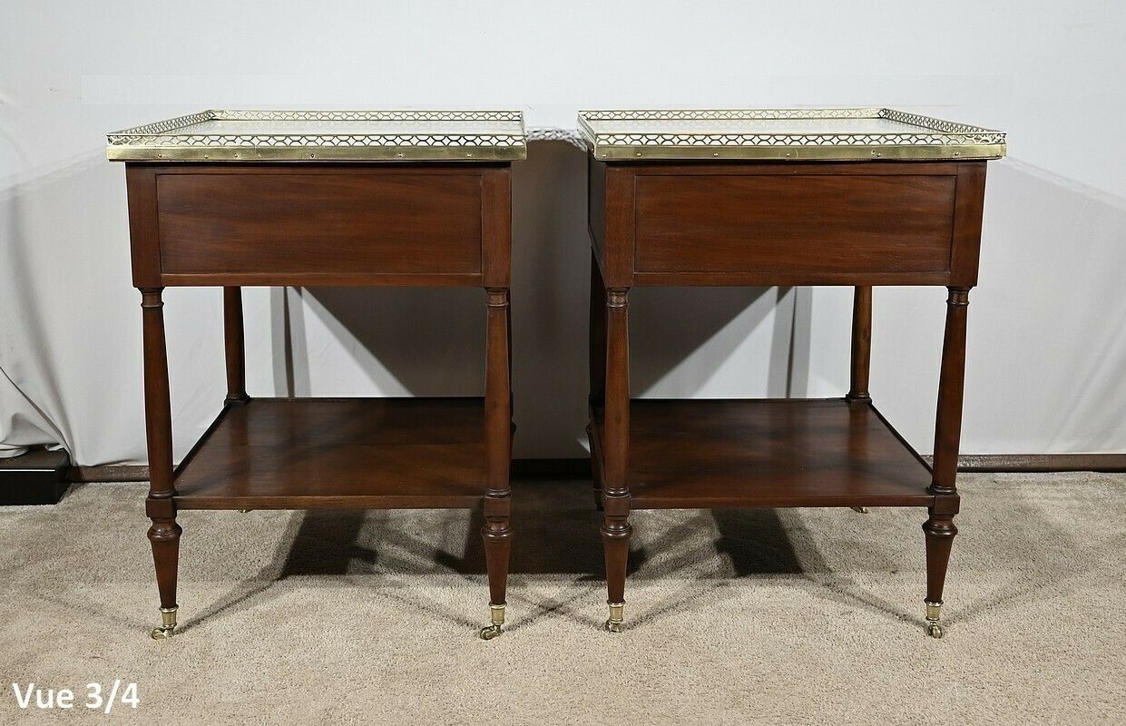 Pair Of Mahogany Living Room Tables, Louis XVI – 18th Century photo 5174.9193544400005