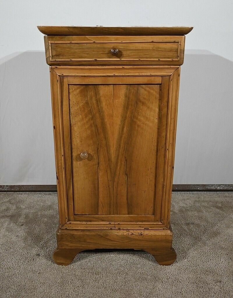 Solid Walnut Bedside Table – Late 19th Century photo vinterior