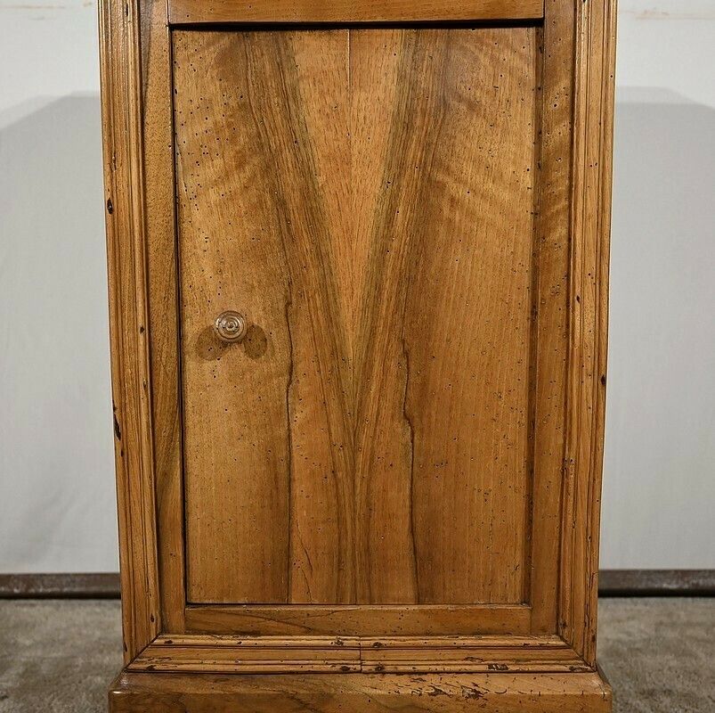 Solid Walnut Bedside Table – Late 19th Century photo vintage