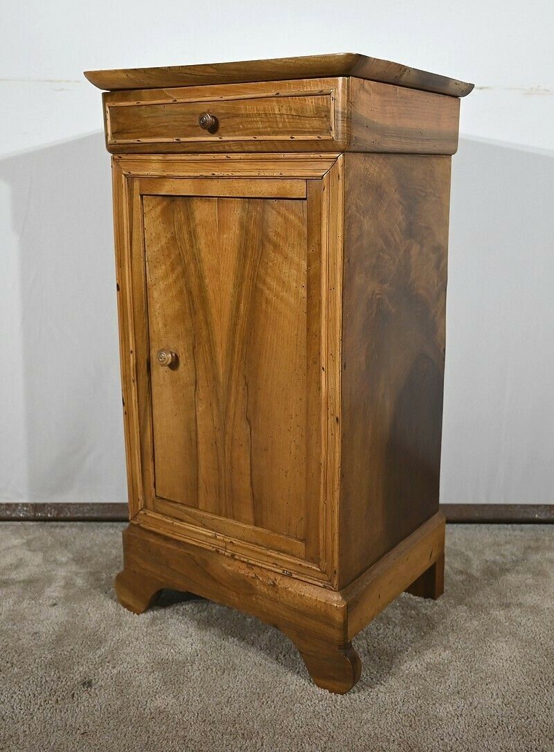 photo for sale Solid Walnut Bedside Table – Late 19th Century