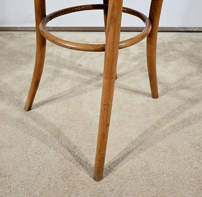 photo buy Children's High Chair In Curved Beech, Stamped Thonet   Early 20th Century