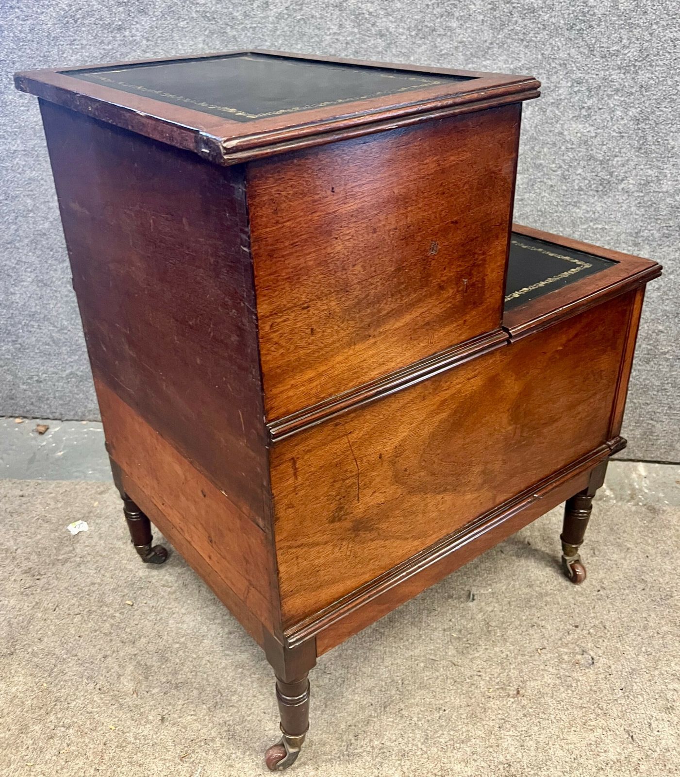 Regency Mahogany Library Steps photo buy