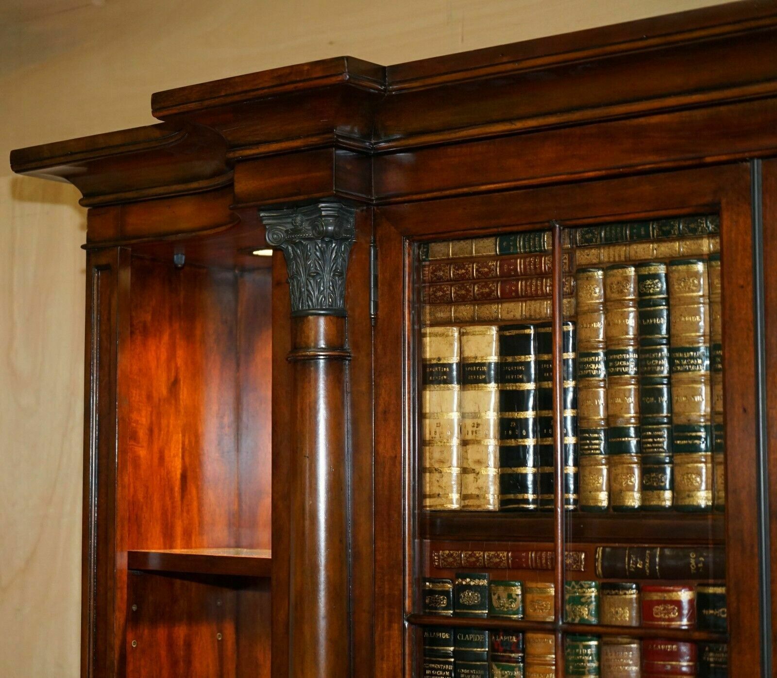 Finetheodore Alexander Faux Book Laurel Burl Open Library Bookcase photo Furniture