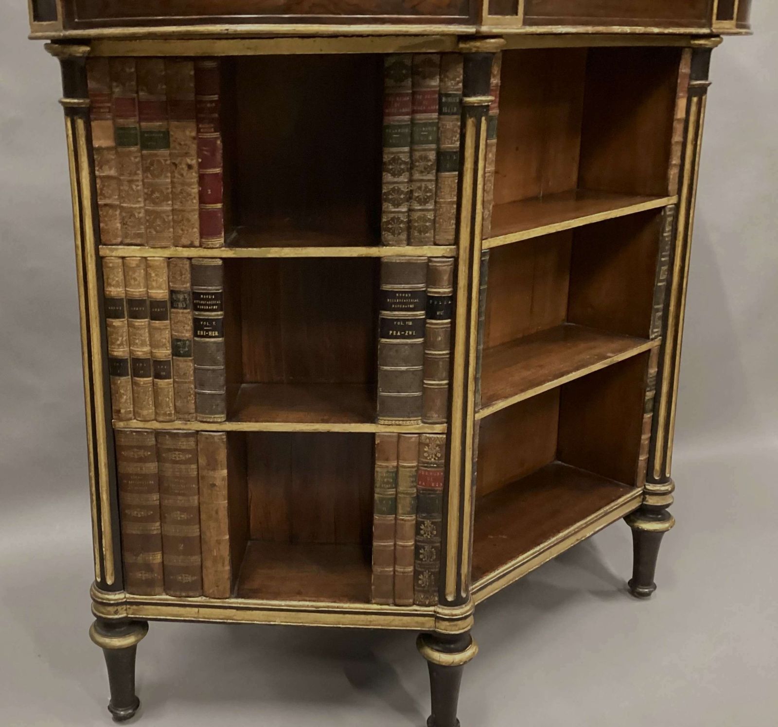 6380.0 Splendid Regency Rosewood And Parcel Gilt Open Bookcase / Side Cabinet photo
