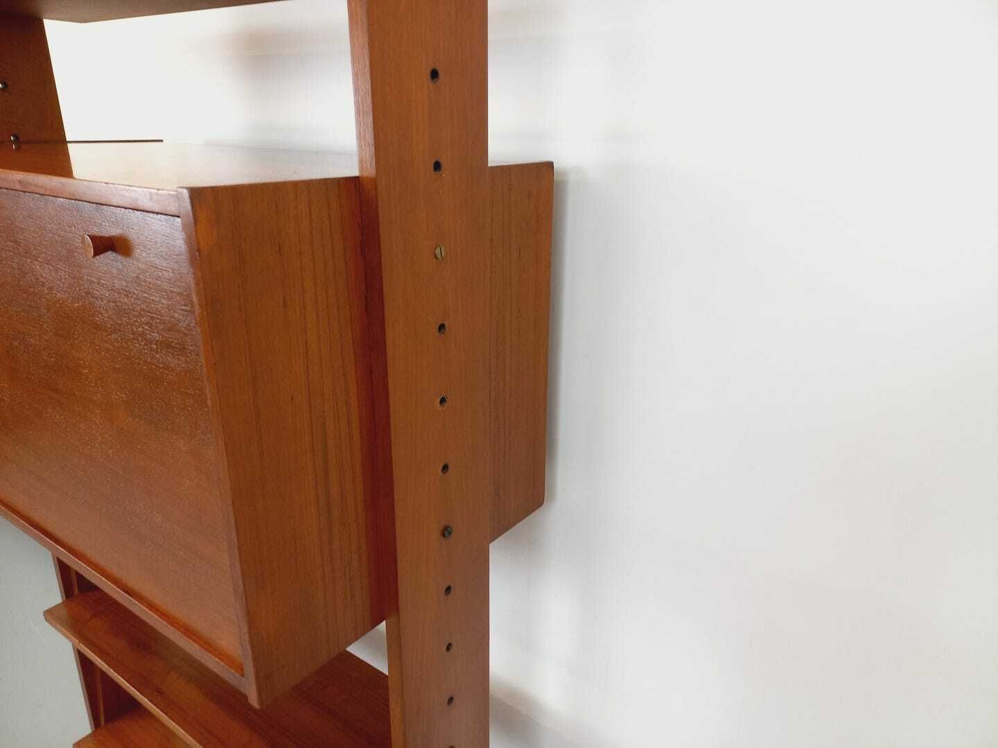 Furniture Modular Teak Bookcase, 1960s, Vintage photo