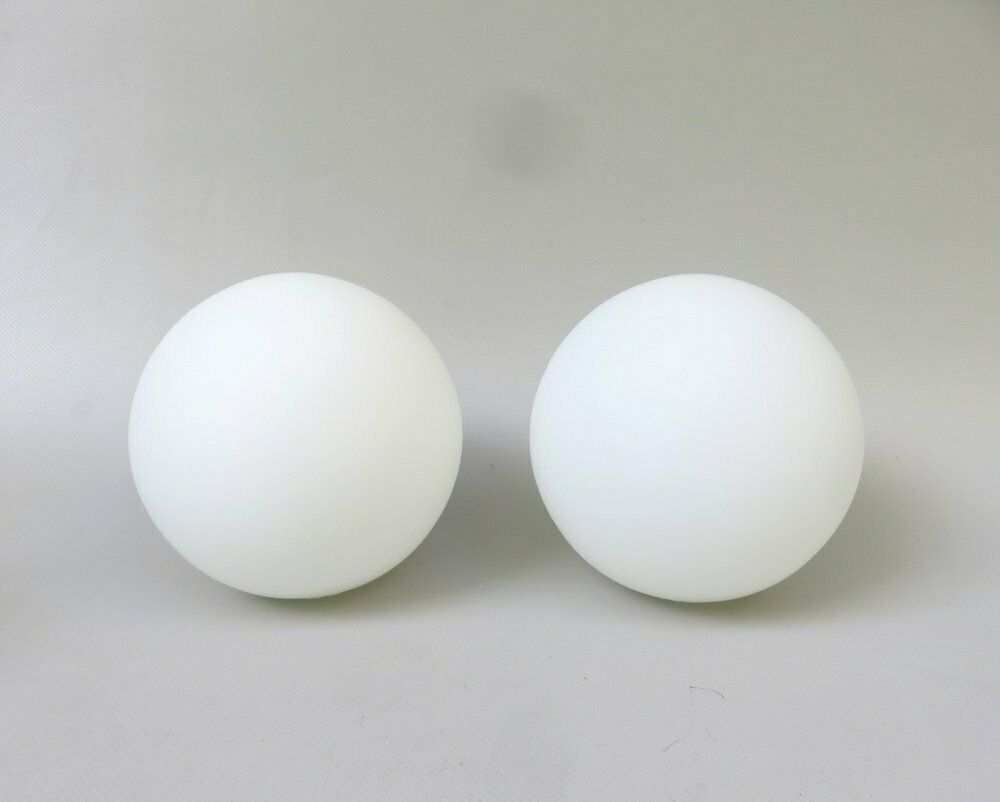 photo for sale Small Space Age Table Lights In White, 1970s, Set Of 2