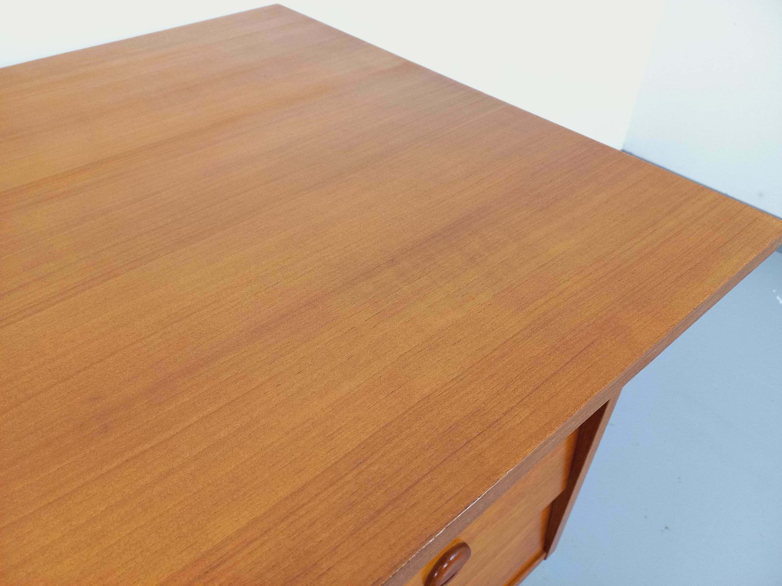 Mobilier Bureau scandinave en teck, années 1960, vintage photo