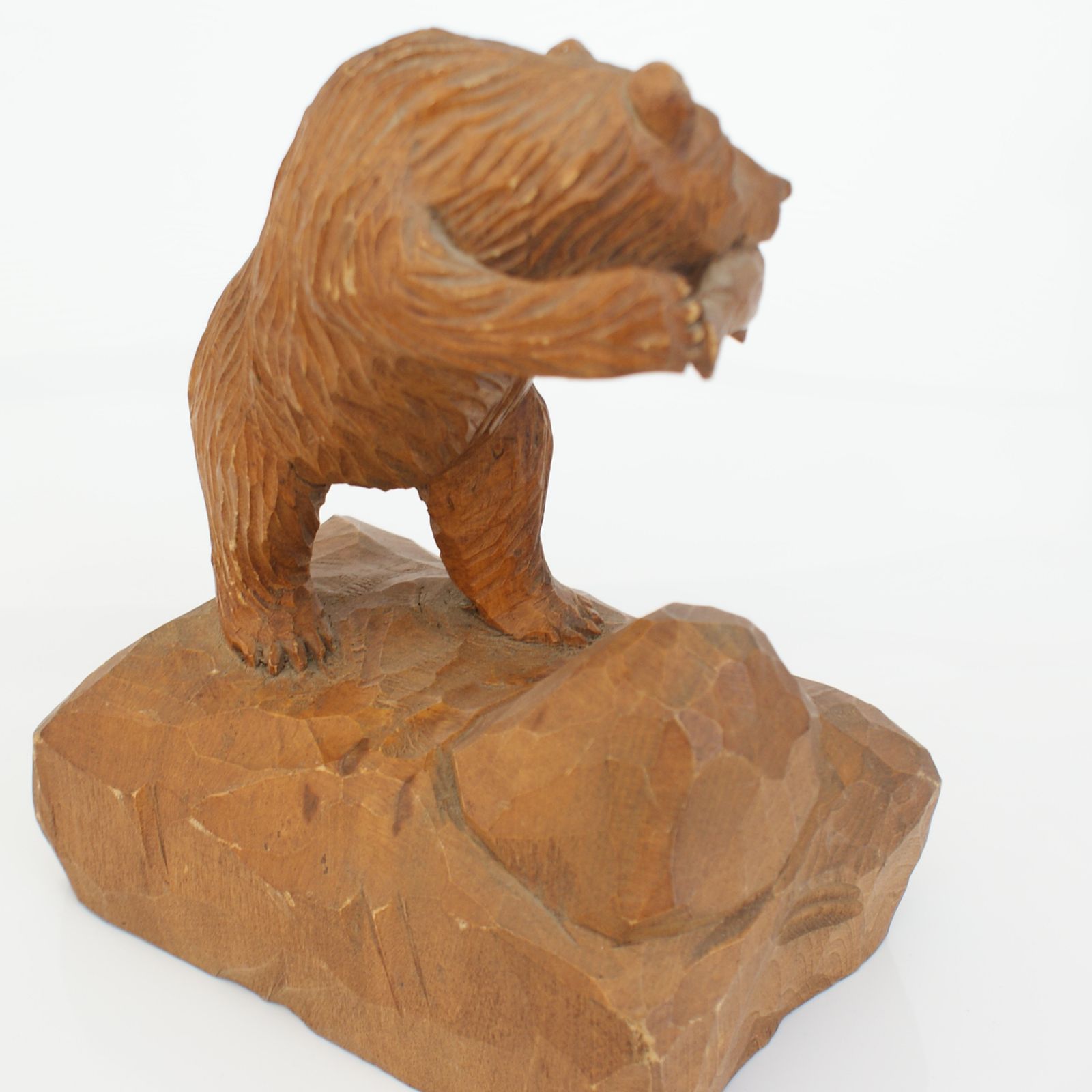 A Denys Heppell Carved Wooden Bear photo furniture