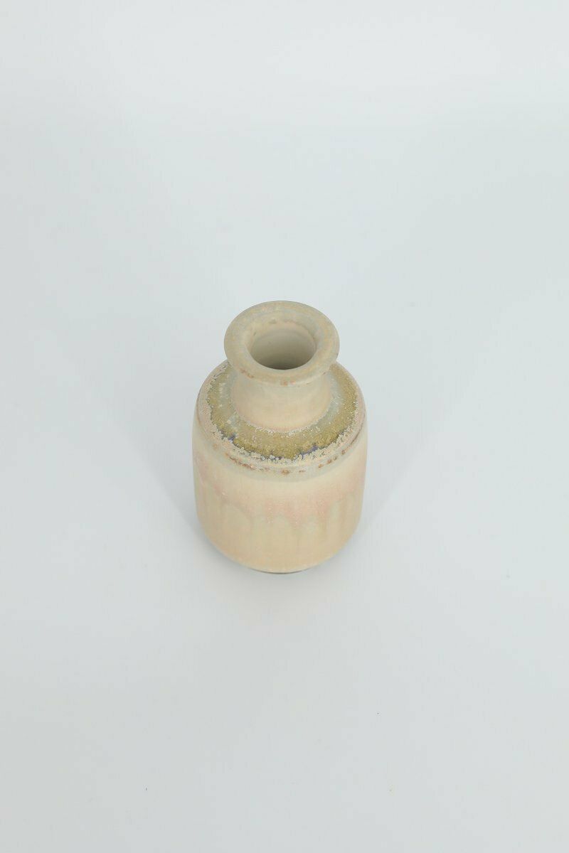 Klein Mid Century Scandinavisch Modern Verzamelbaar Stoneware Vaasje Van Gunnar Borg Voor Höganäs Ceramics, Jaren 1960 photo 769.0