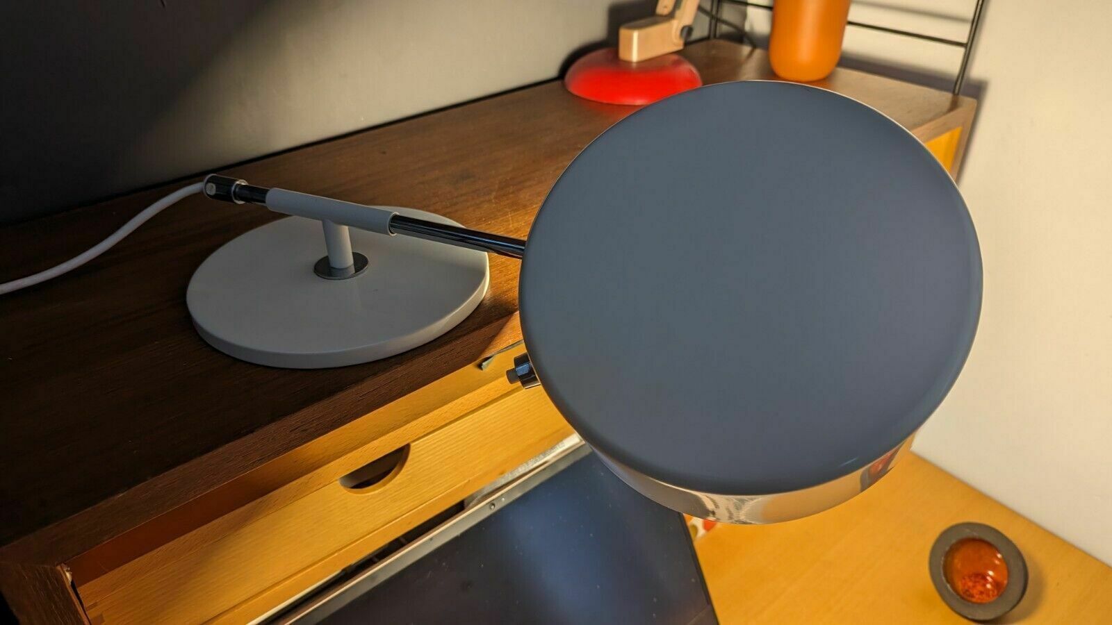Pair 1960s Swedish Rare Table Shelf Lamp Anders Pehrson For Atelje Lyktan photo buy