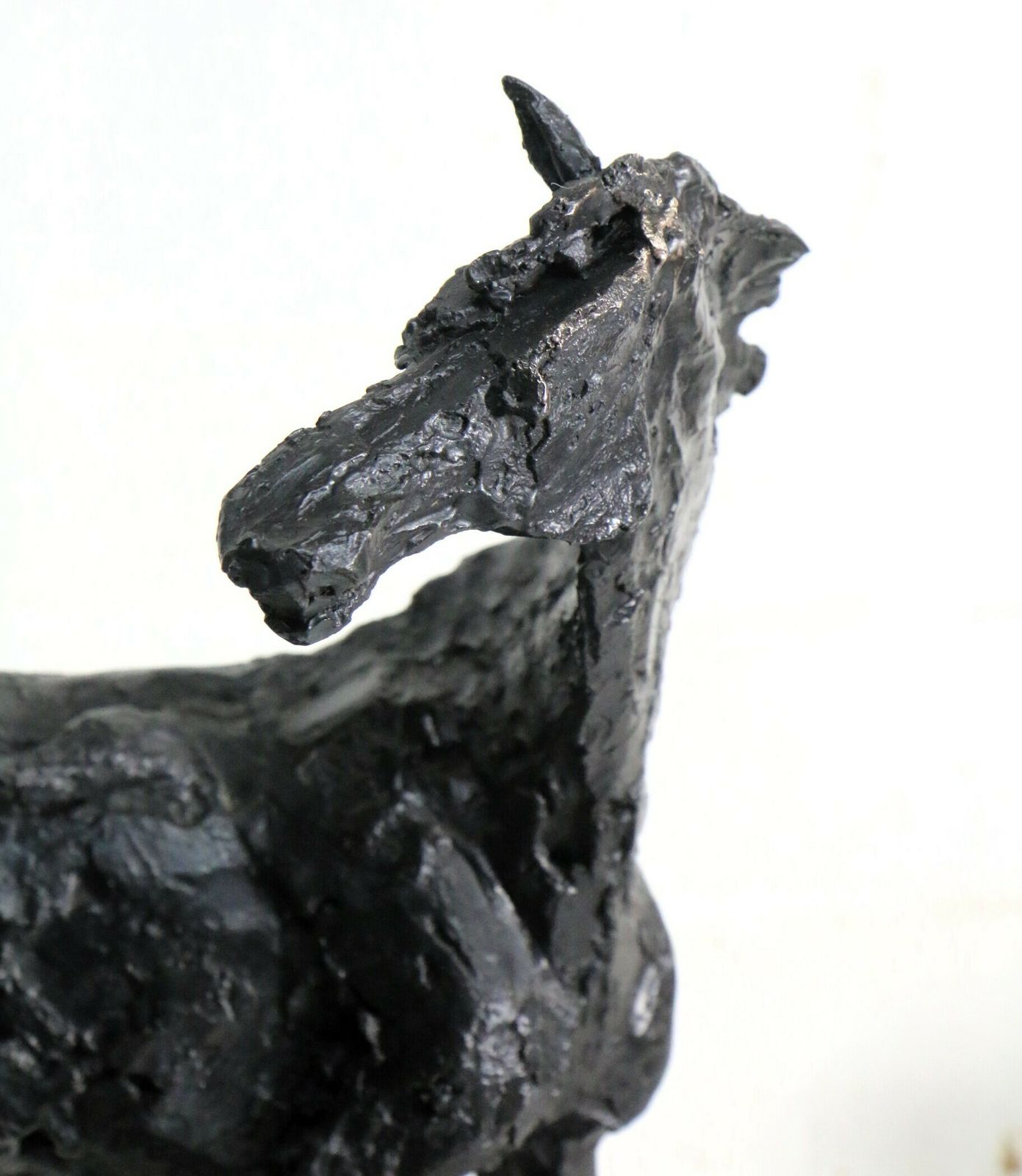 Bronze Brutalist Sculpture Woman With Horse Large Heavy Vintage Art Signed And Numbered photo vintage
