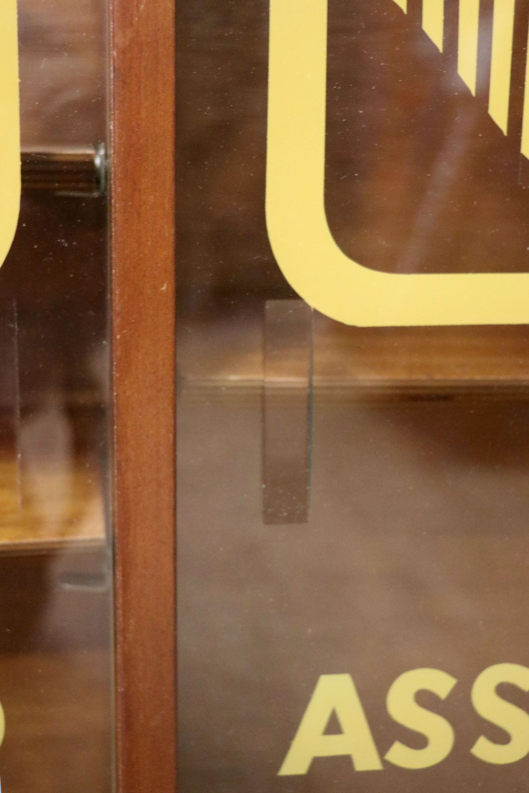 A Wonderful Quality Mid Century Mahogany Veneered Cabinet, Sign Written For Associated Television. photo vintage