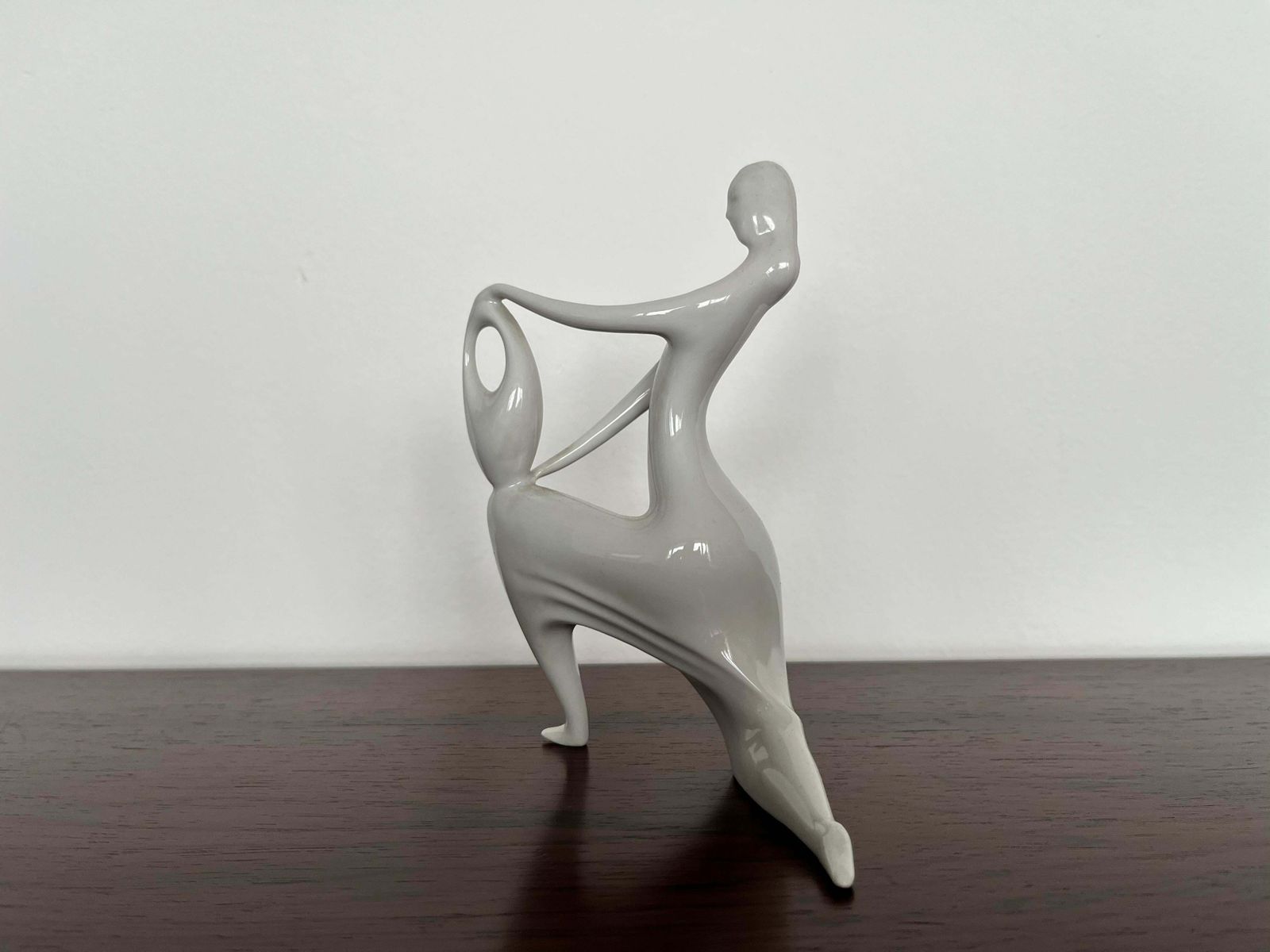 1960s Design Lady Sculpture By Jaroslav Ježek For Royal Dux   Czechoslovakia photo 409.0