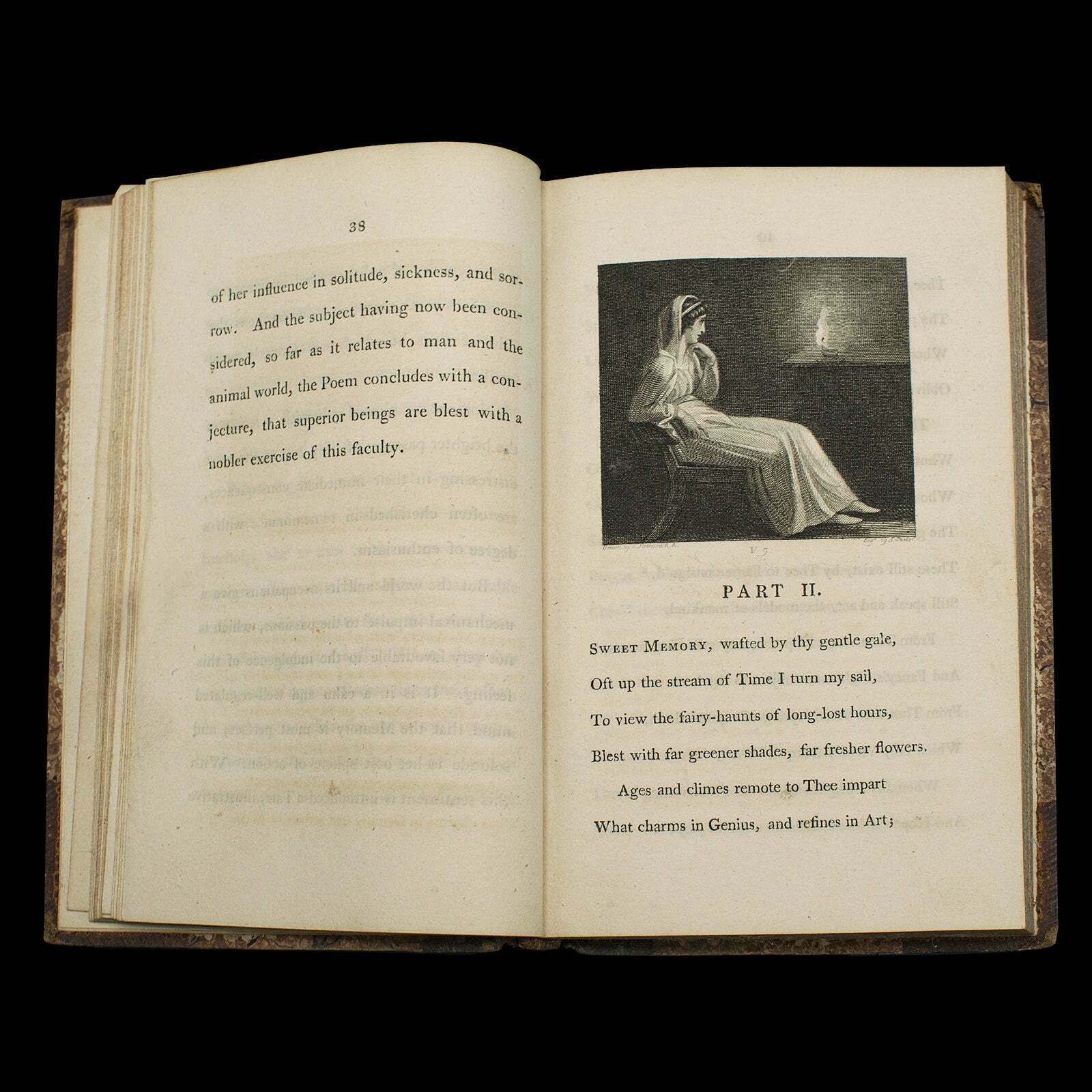 Antique Poetry Book, Pleasures Of Memory, Samuel Rogers, English, Georgian, 1803 photo buy