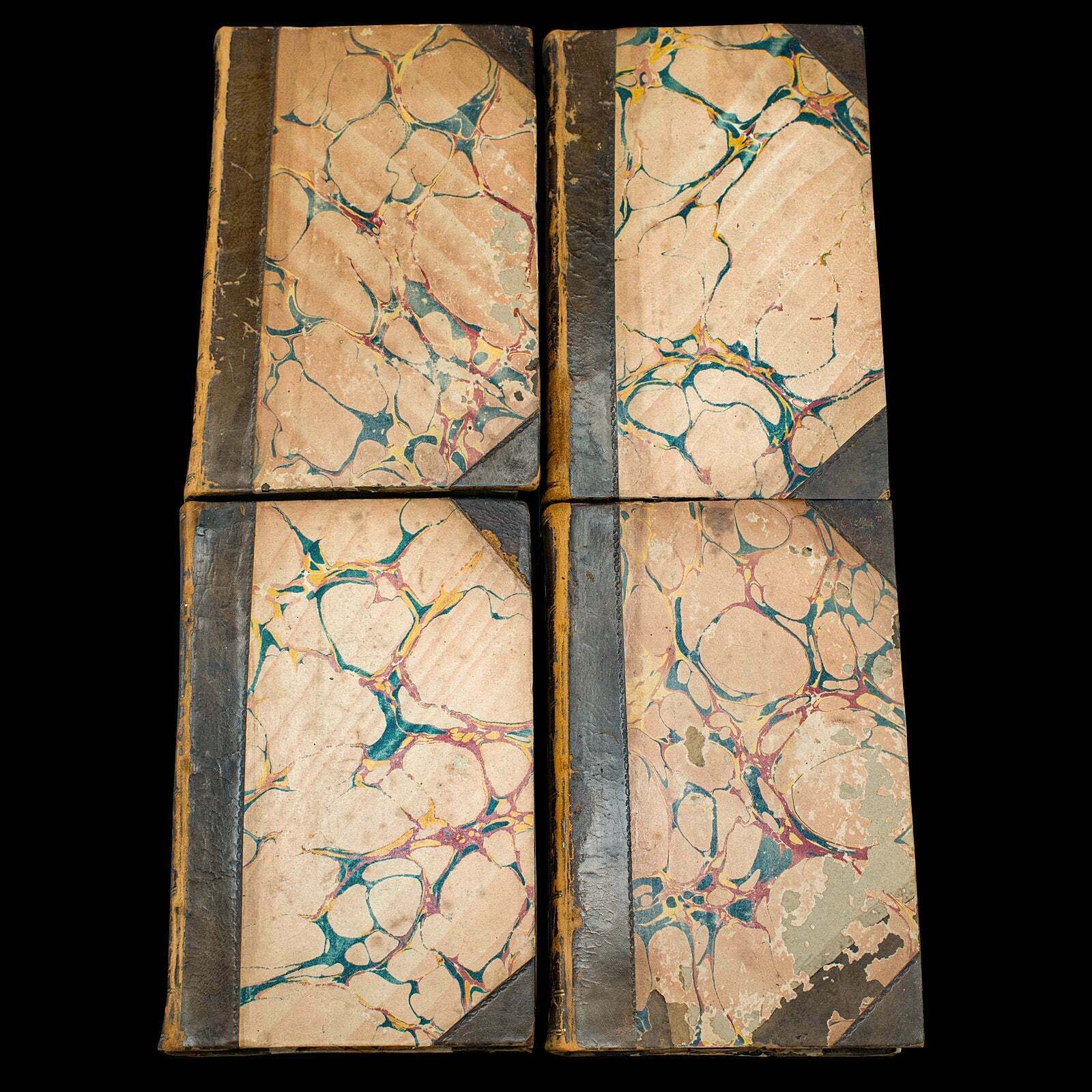 4 Vols Antique Botany Books, Flowers Of Modern Voyages, English, Georgian, 1820 photo for sale