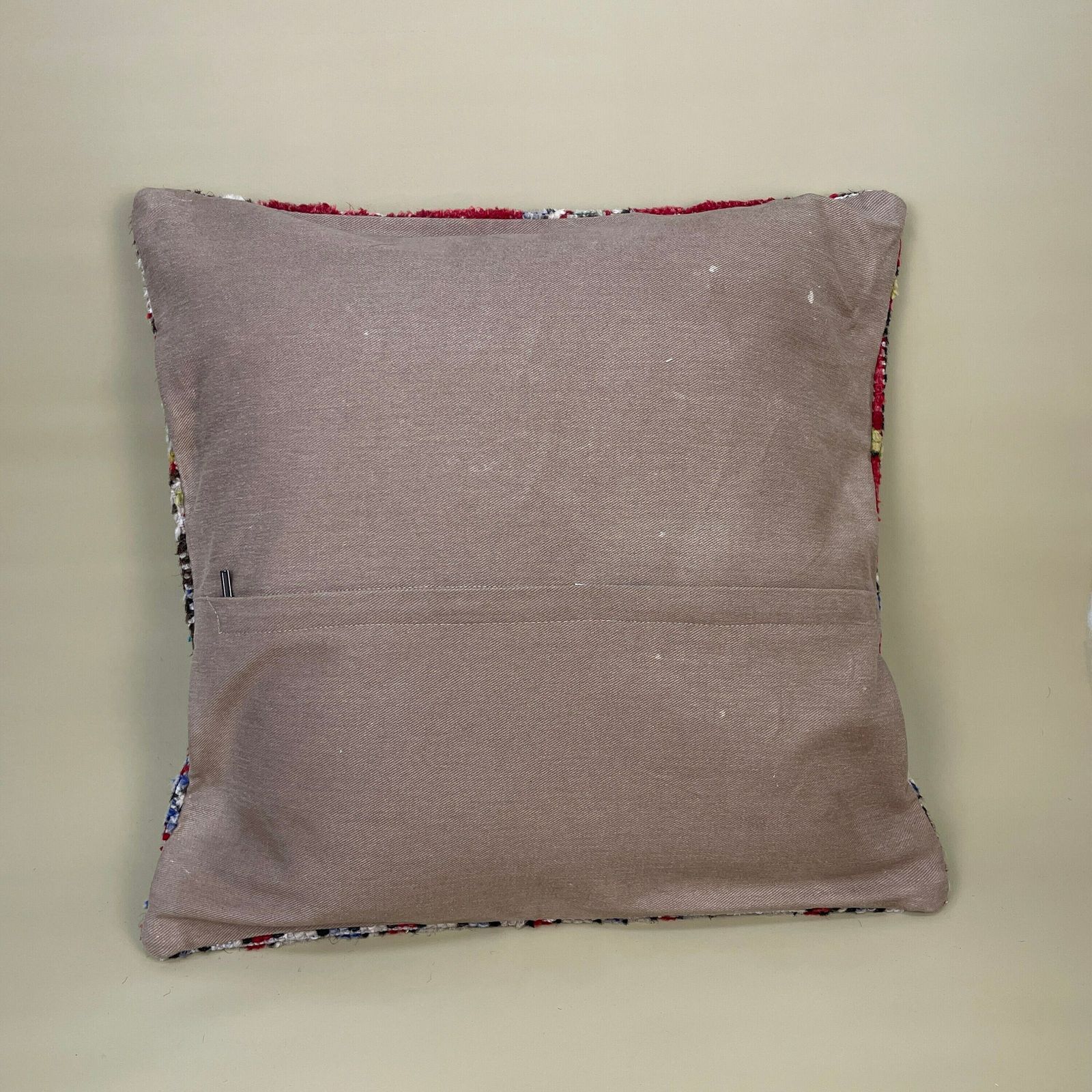 Antique Kilim Cushion Turkish Pillow Feather Filled Handwoven Patterned Red Old photo vintage