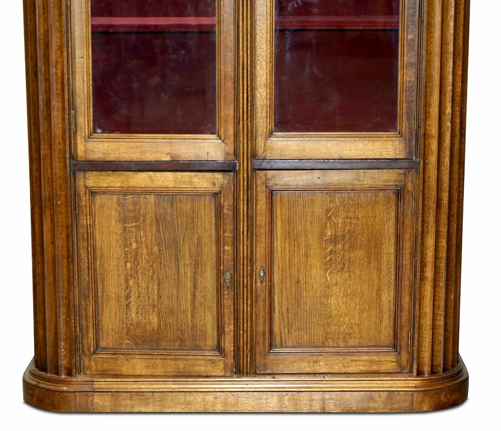 Meter Antique Samuel Pepys 1666 Style Library Bookcase Part Of Suite photo Furniture