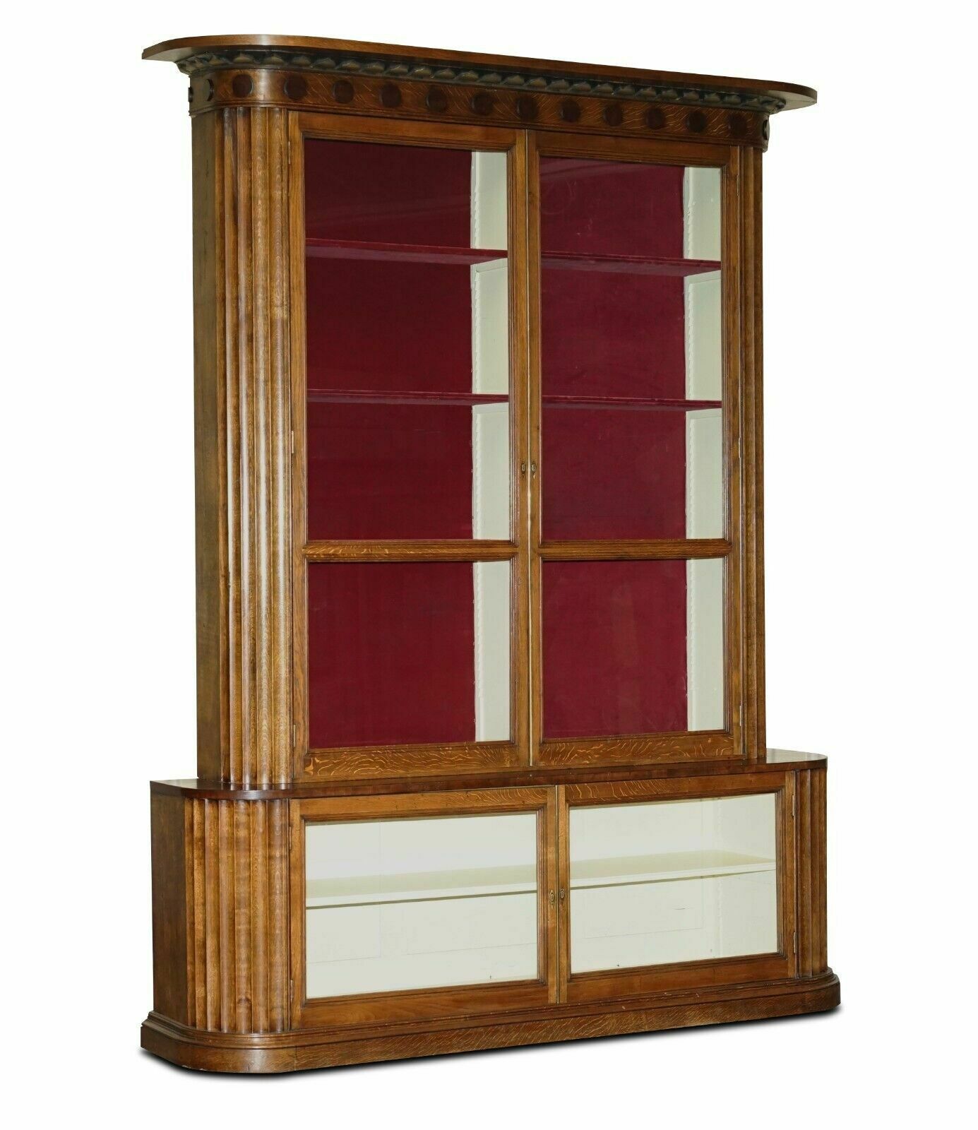 2.8 X 2.2 Meter Antique Samuel Pepys 1666 Style Library Bookcase Part Of Suite