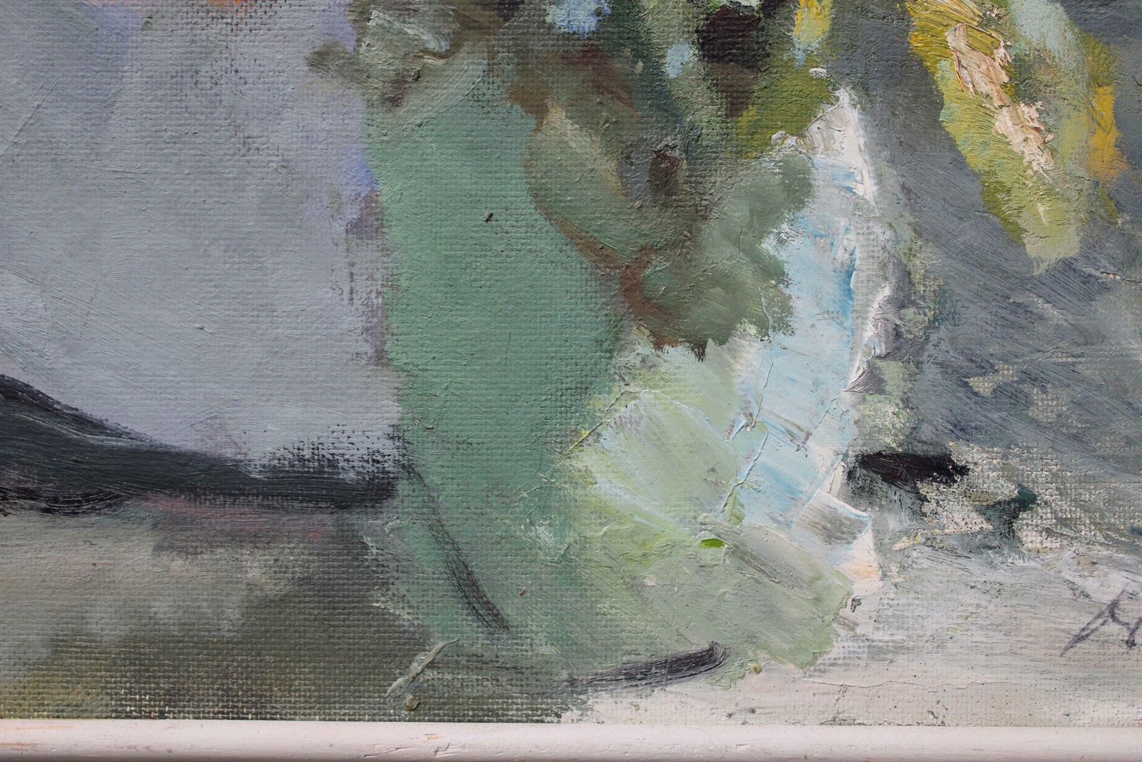 Vladimir Kozin Sunflowers. 1994, Cardboard, Oil, photo 1504.0
