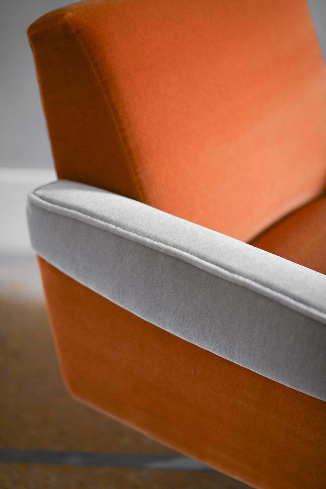 Pair Of 1960s Swivel Armchairs Covered In Dedar Fabric photo vinterior