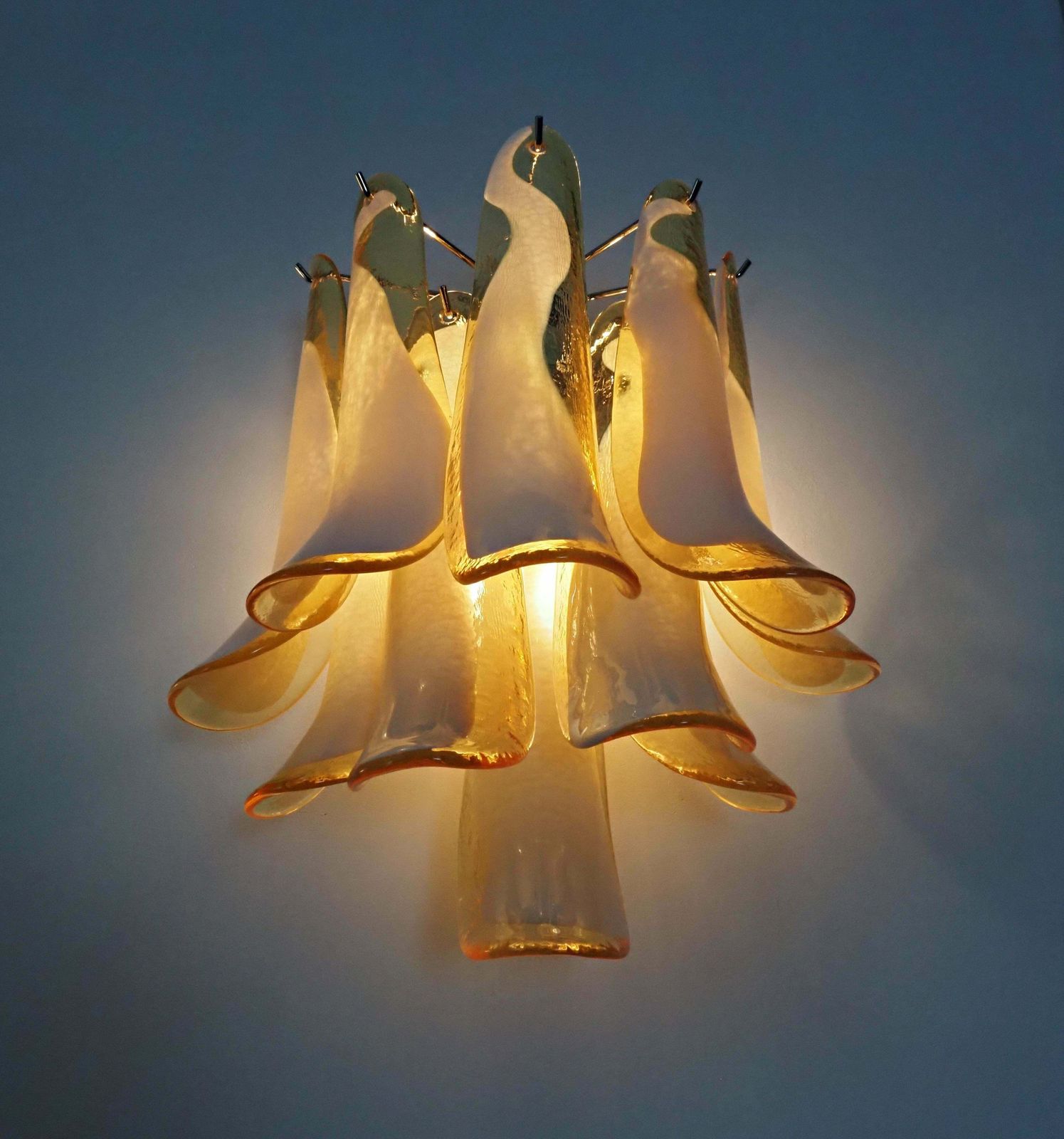 photo furniture Midcentury Four Of Italian Milk And Honey Murano Sconces