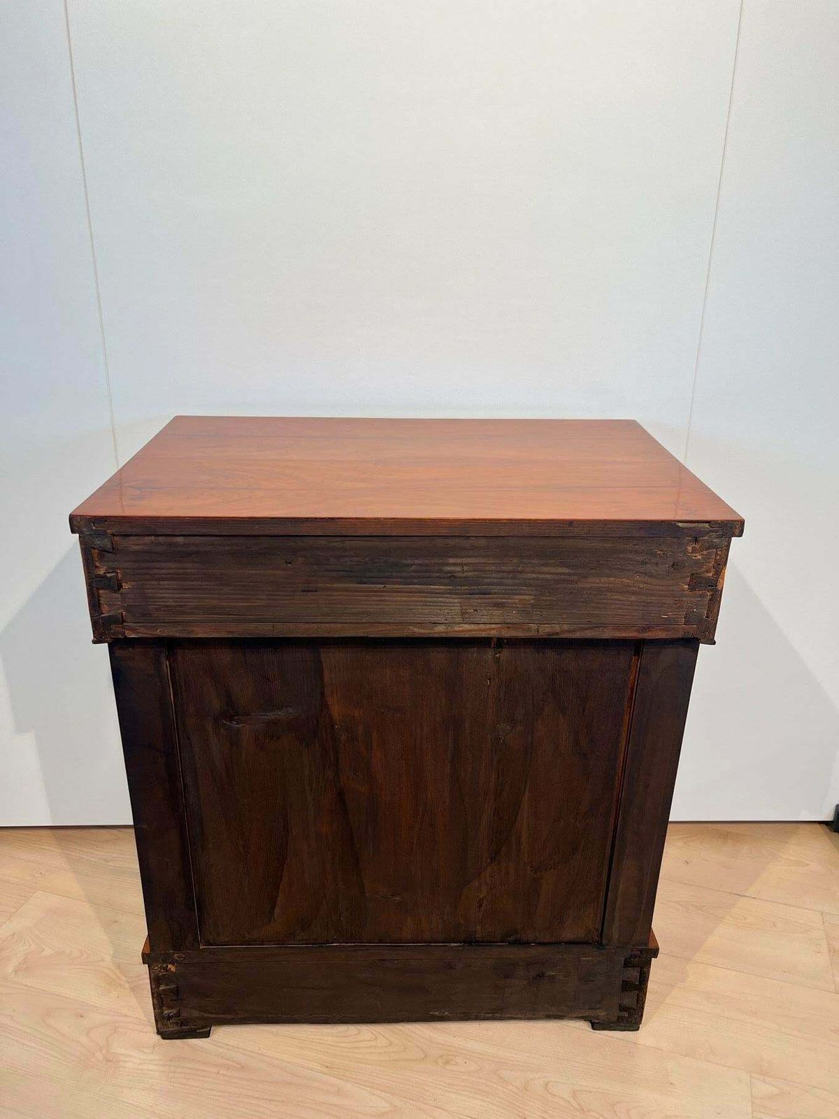 Biedermeier Console Table, Cherry Veneer, Two Drawers, South Germany Circa 1820 photo 4585.08