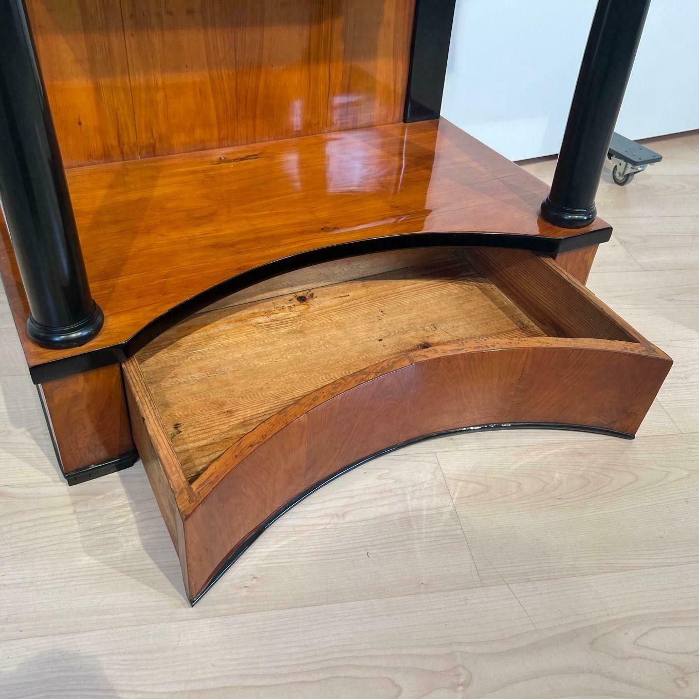 photo vinterior Biedermeier Console Table, Cherry Veneer, Two Drawers, South Germany Circa 1820