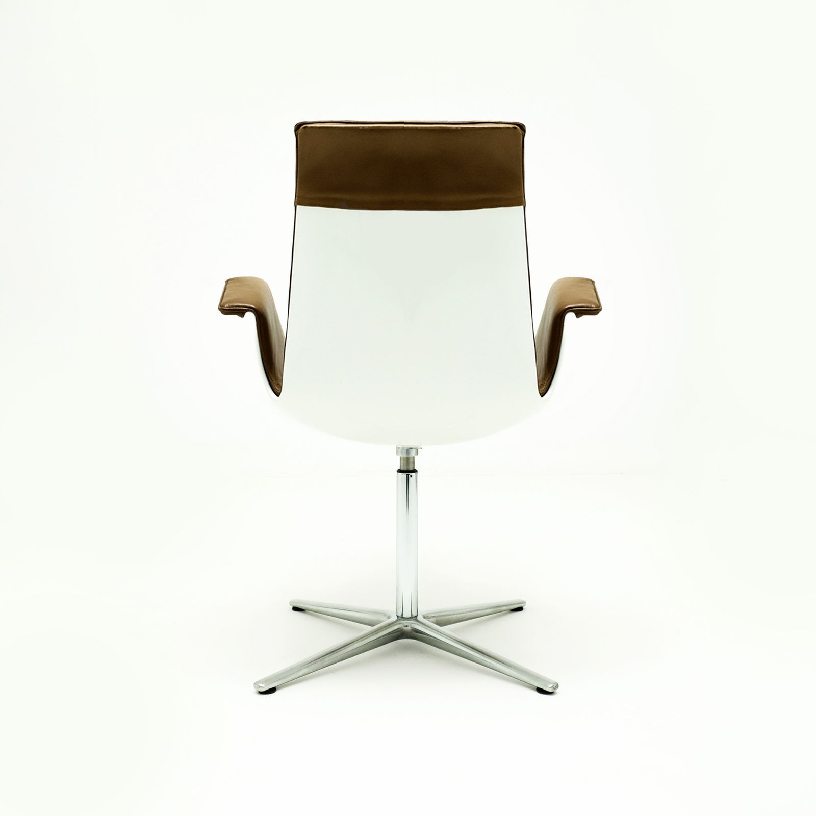 Set Of 10 Preben Fabricius And Jorgen Kastlhom Cognac Leather Fk 6728 High Back Armchairs For Walter Knoll photo buy