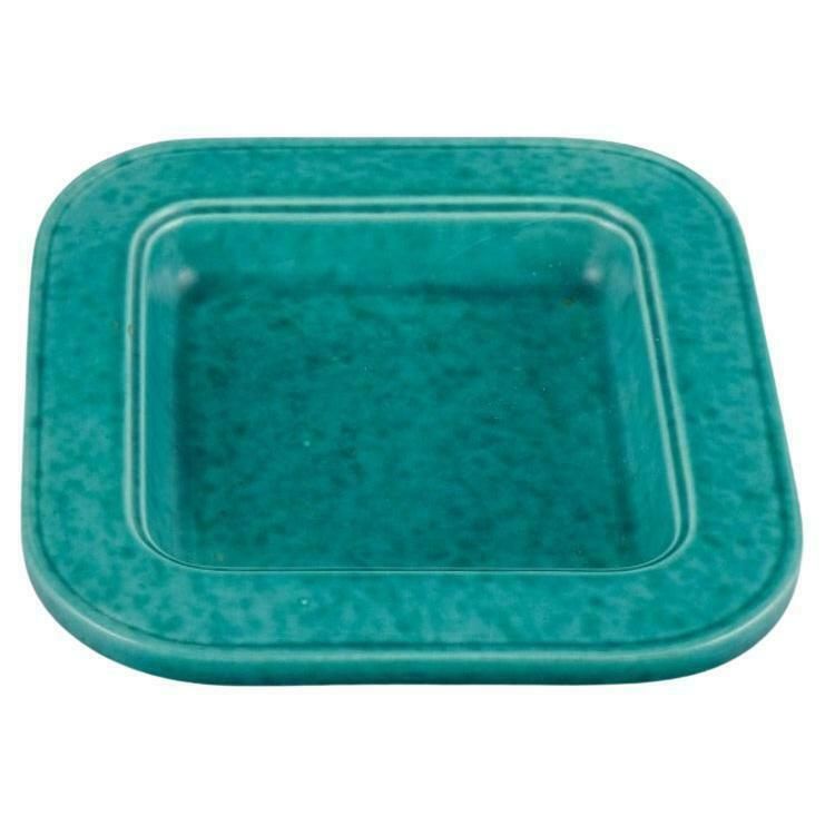 Wilhelm Kåge For Gustavsberg. Square Ceramic Bowl. From The Argenta Series.