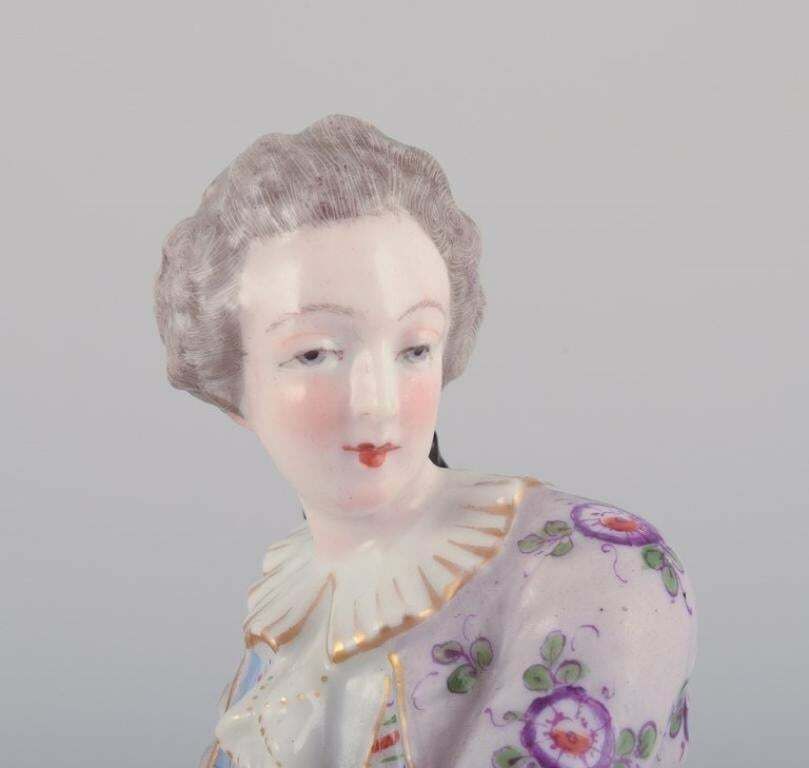 Antique German Porcelain Figurine Of Young Man In Fine Clothes. photo buy