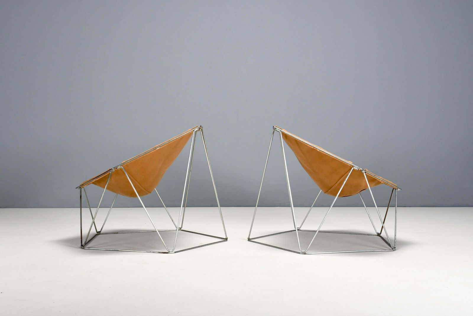 Early Ocher Canvas Penta Chairs By Jean Paul Barray & Kim Moltzer For Bofinger photo furniture