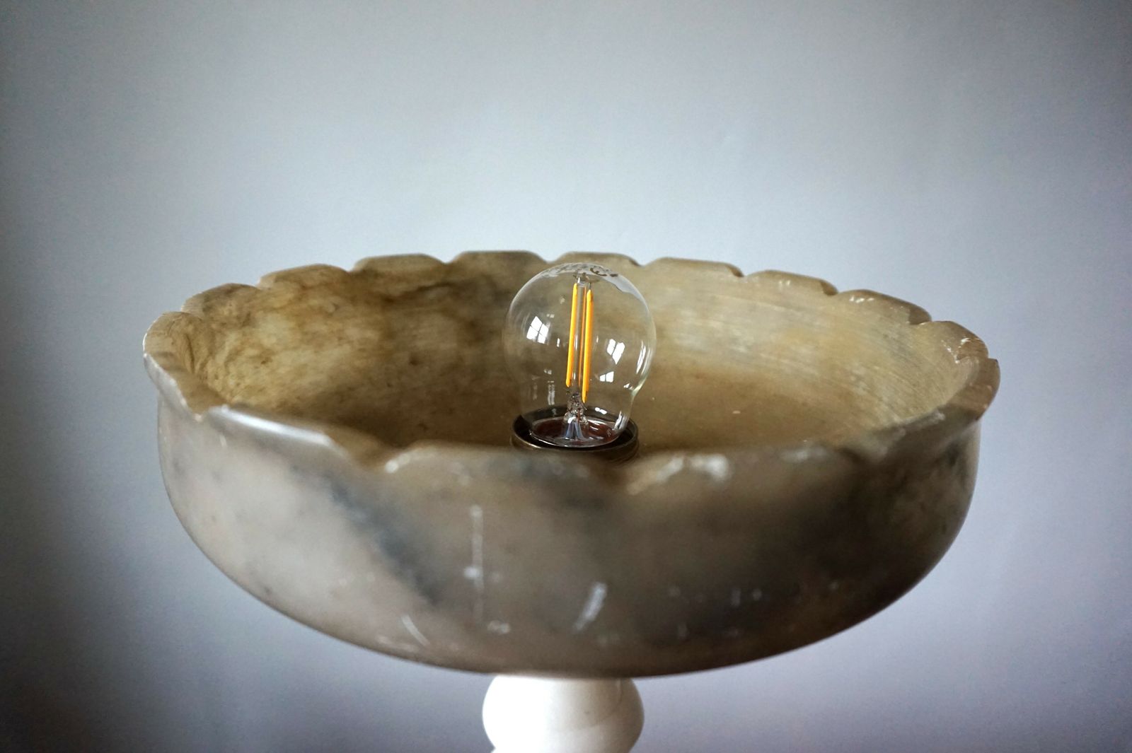 French Table Lamp Louis XVI Marble photo Lighting