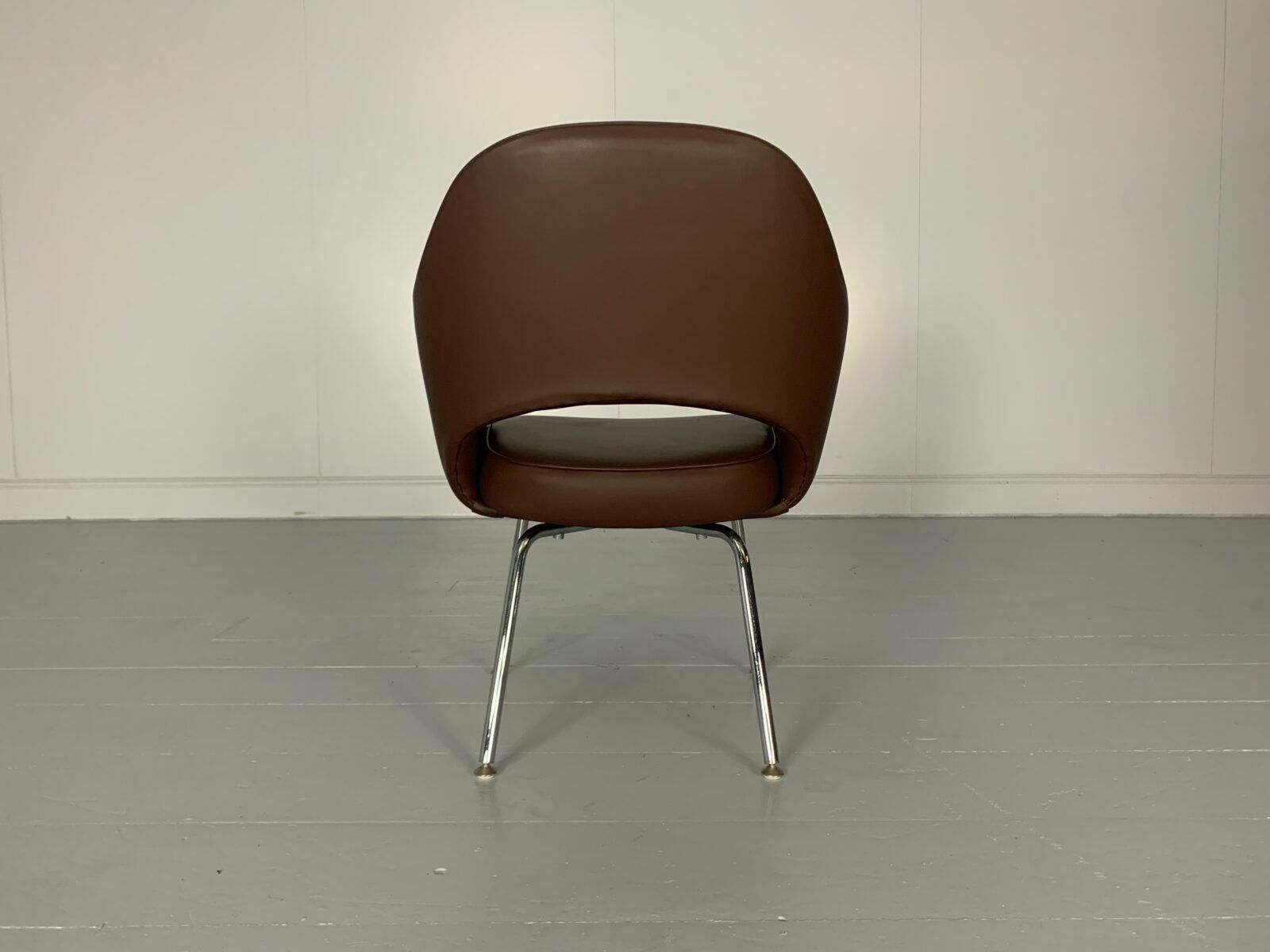 Knoll Studio “Saarinen Executive” Armchair – In “Volo” Brown Leather photo furniture