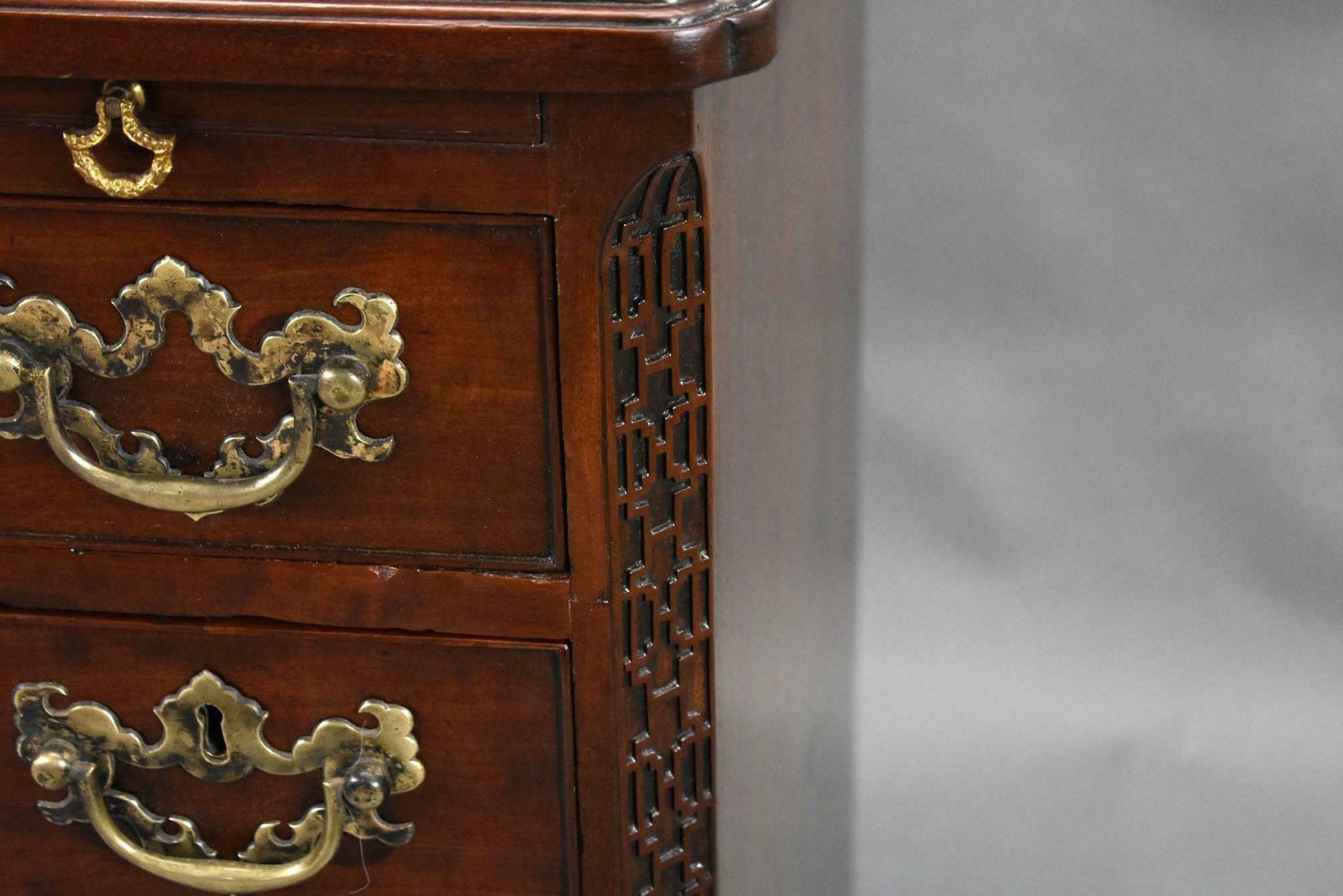 photo for sale 18th Century George III Mahogany Kneehole Desk