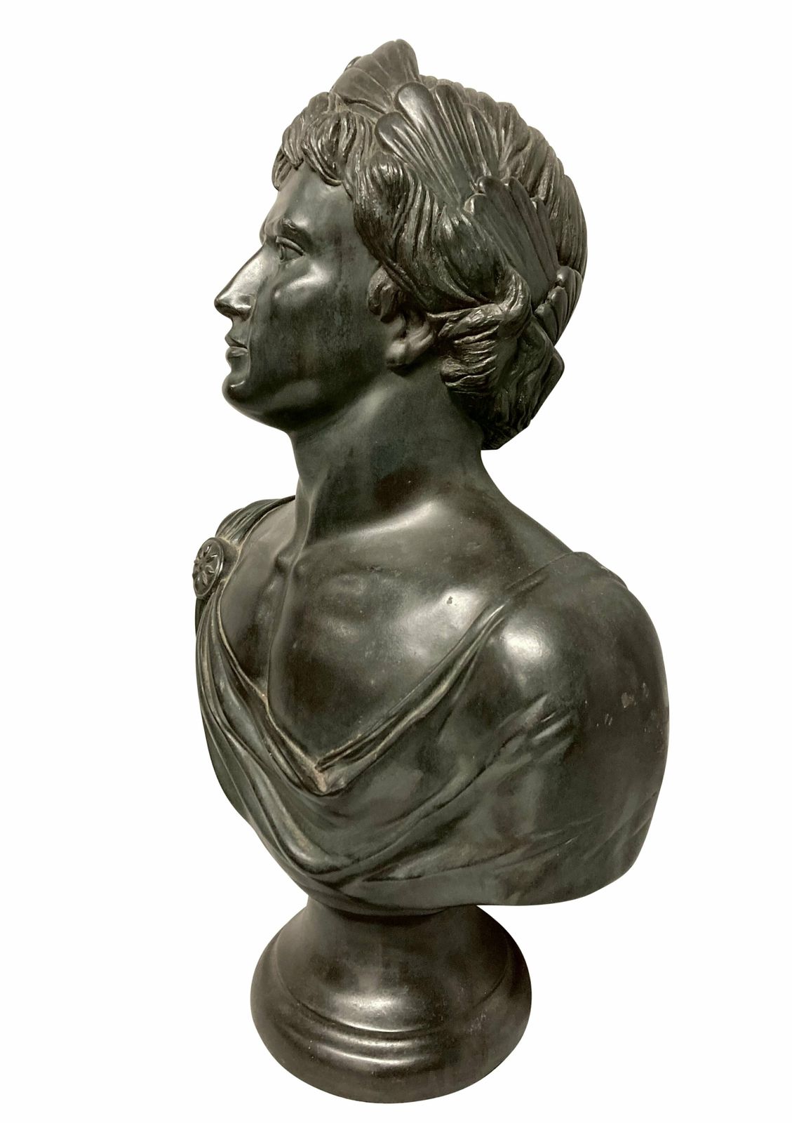 A Plaster Library Bust Of The Emperor Augustus photo furniture