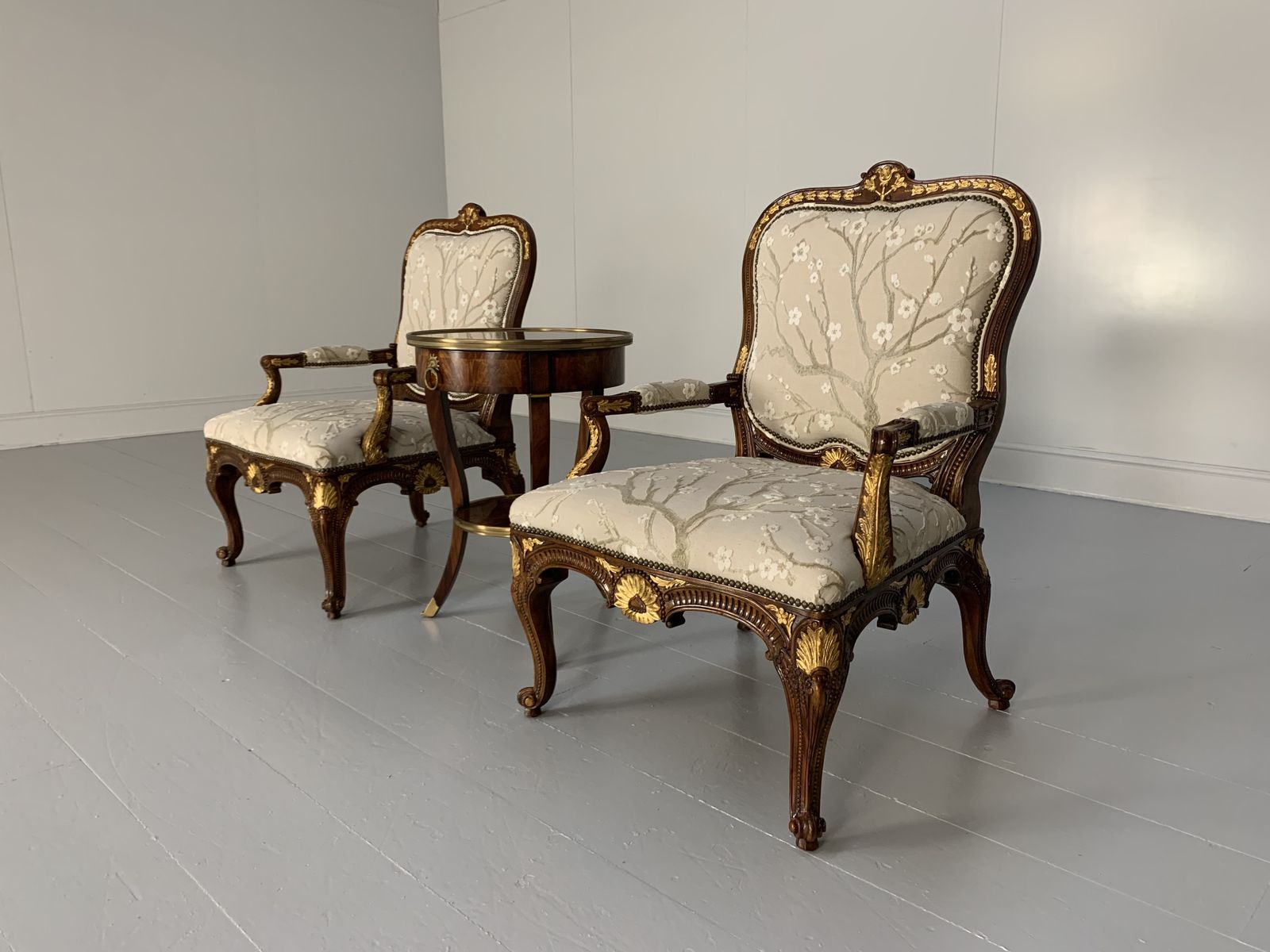 Pair Of Theodore Alexander “Spencer House” Armchairs & Table – Rrp £11,000 photo furniture