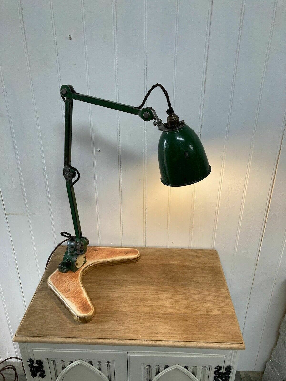 Elegant Refurbished Edl Vintage Machinists Engineers Lamp Pat Tested photo furniture