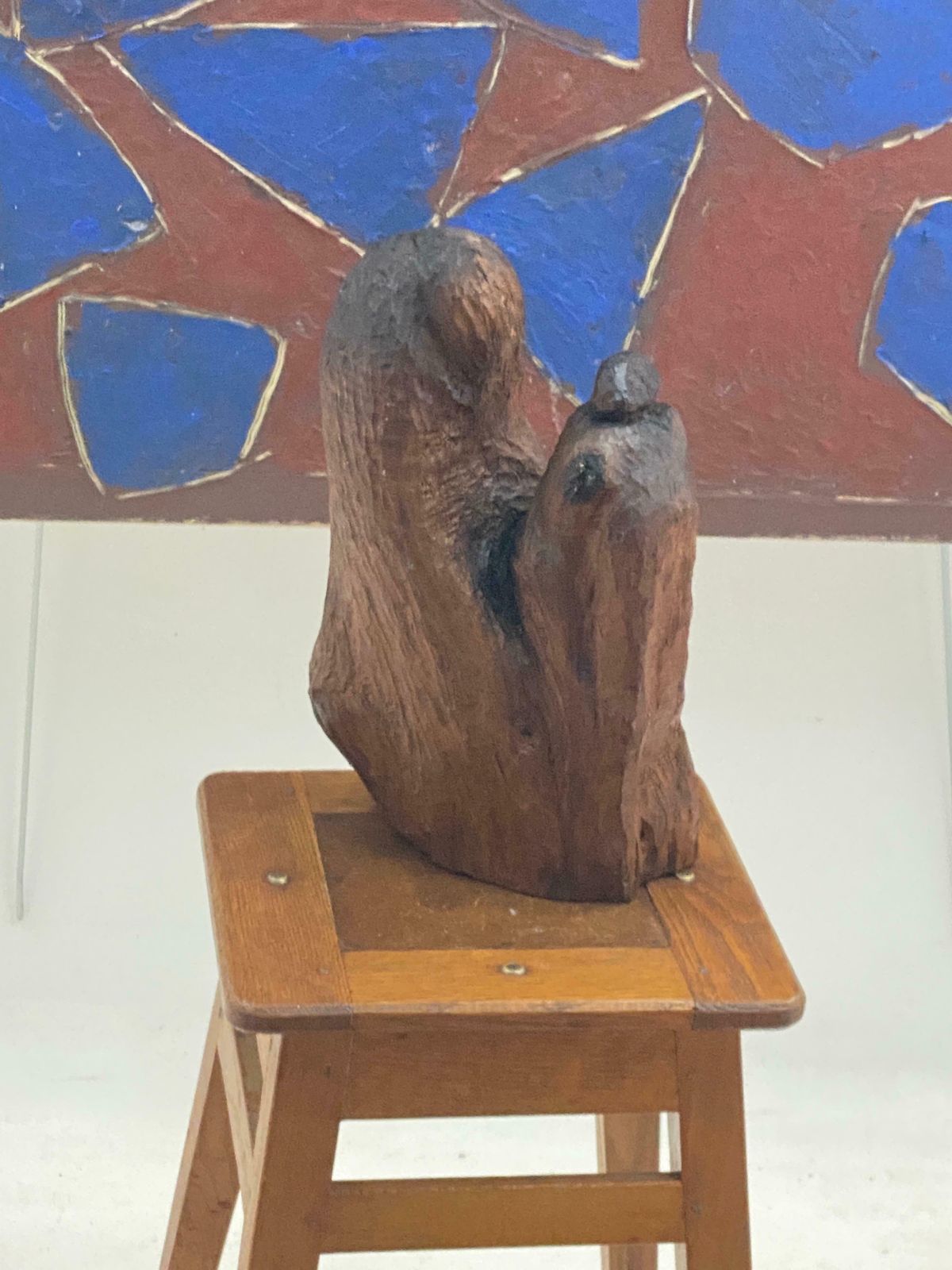 Sculpture In Wood Butalist Design, 1950s France photo furniture