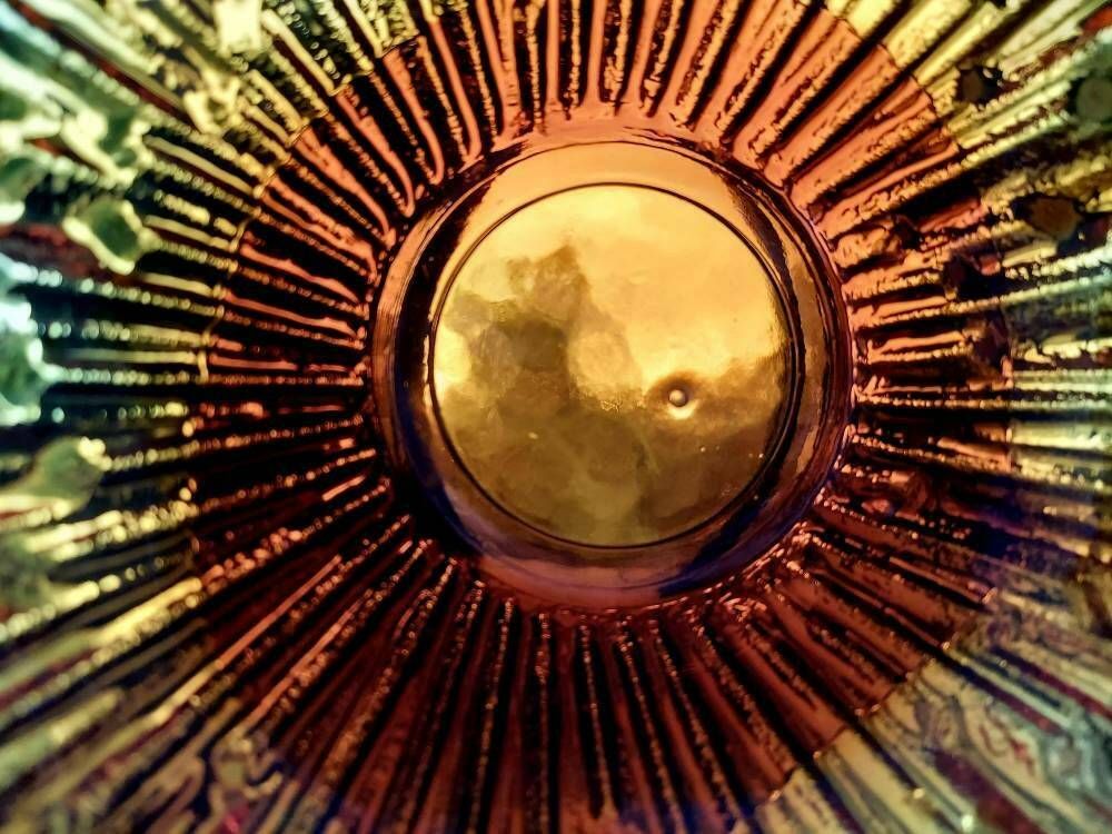 photo furniture A Wonderful Amber Revonulet Or Northern Lights Bowl Designed By Tauno Wirkkala, Made By Humppila, Finland, 1970s