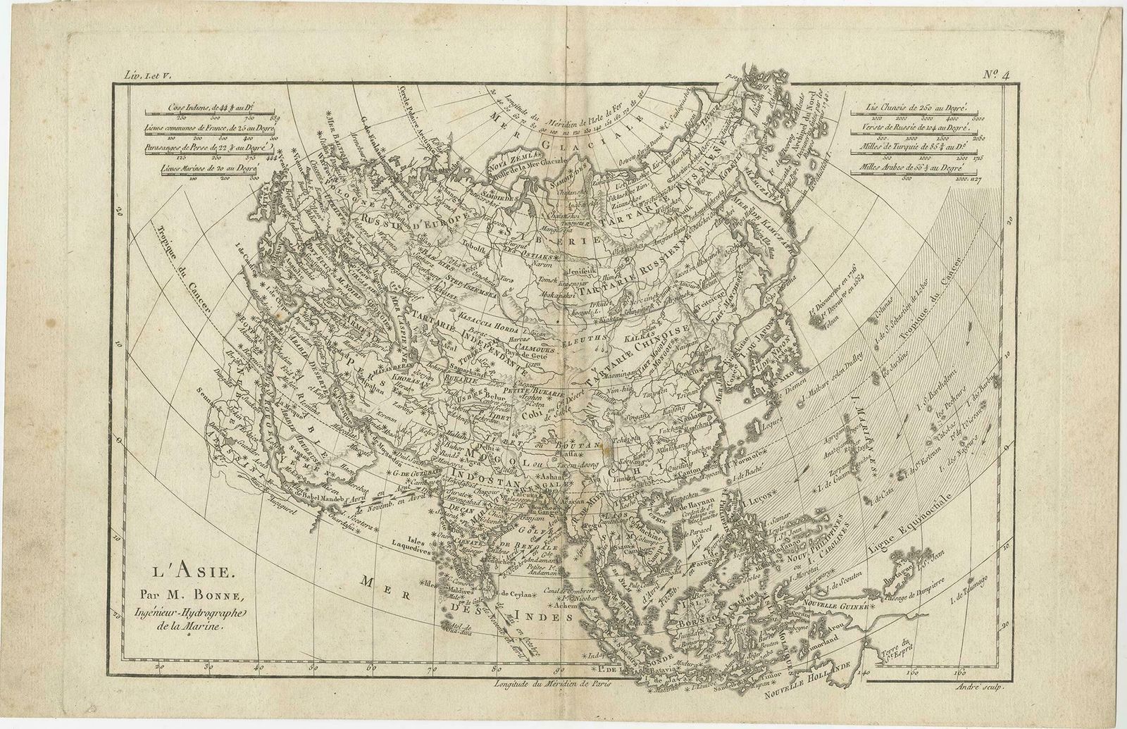 Original Antique Map Of Asia, 1700s photo furniture