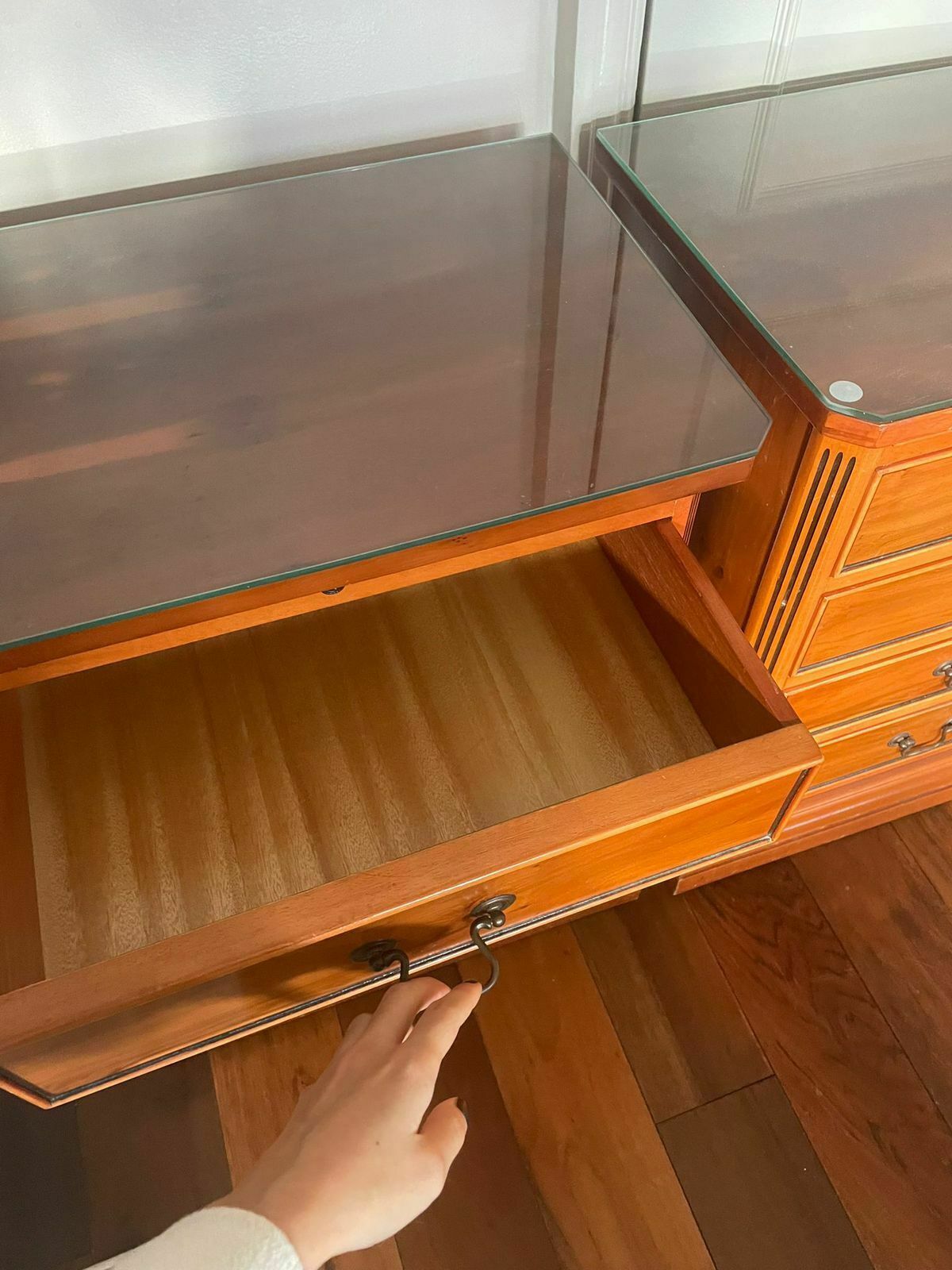 Vintage Solid Timber Bedside Tables photo for sale