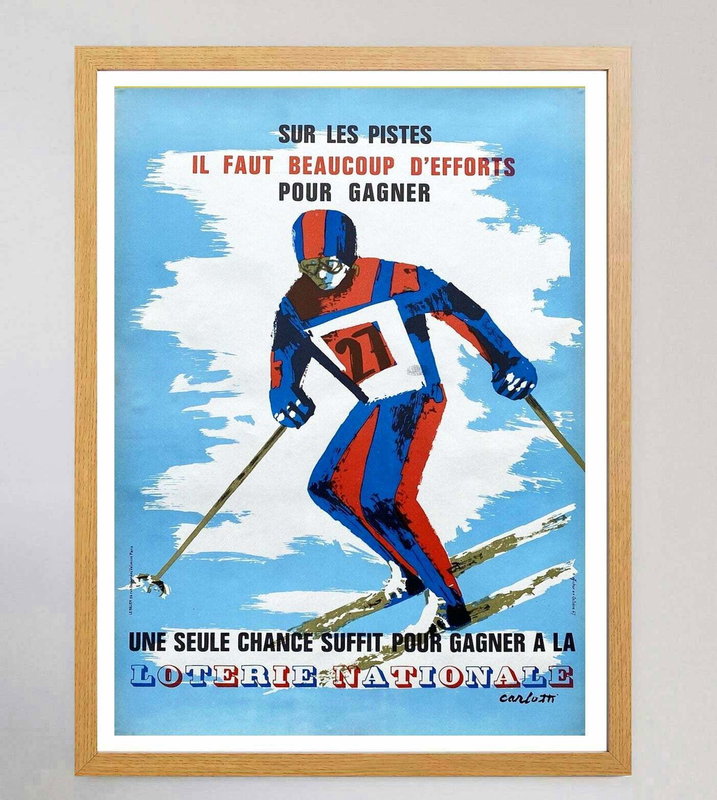 Ski Loterie Nationale 1967, 1960s photo Art