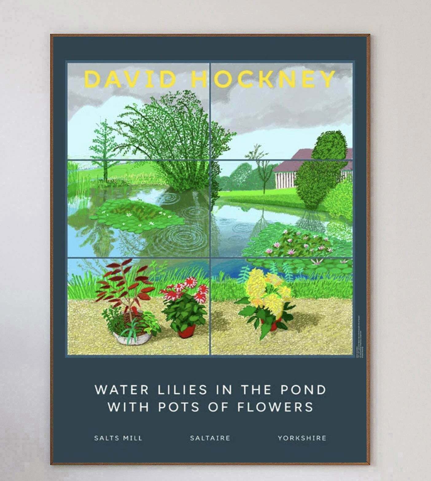David Hockney   Water Lilies In The Pond With Pots Of Flowers photo 218.0