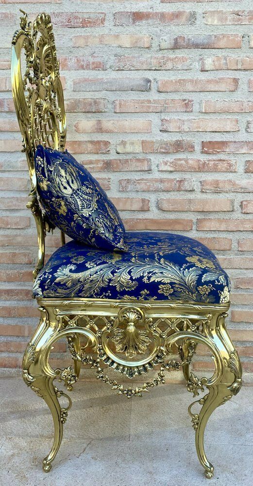 French Louis XV Style Bronze Side Chair, 1930 photo 1553.0