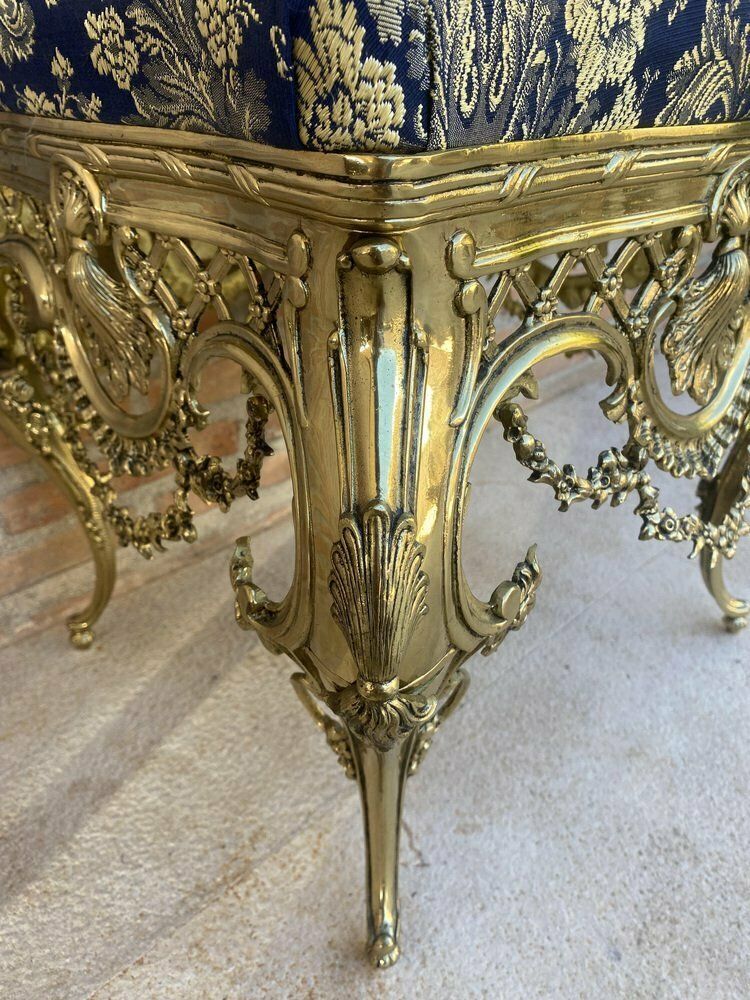 1553.0 French Louis XV Style Bronze Side Chair, 1930 photo