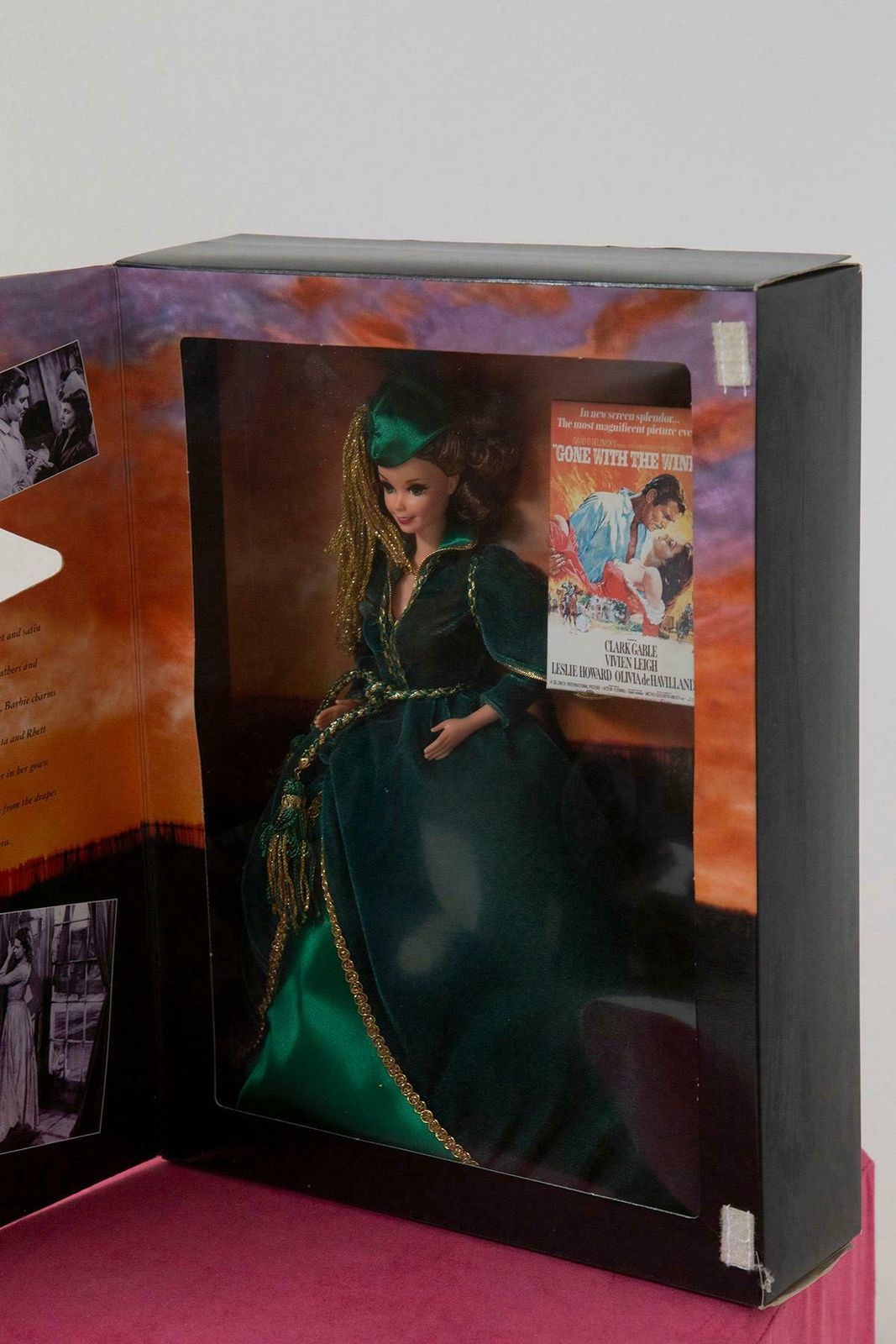 Hollywood Legends Collection Barbie Doll Scarlett O'hara In Green Drapery Dress photo Home Decor