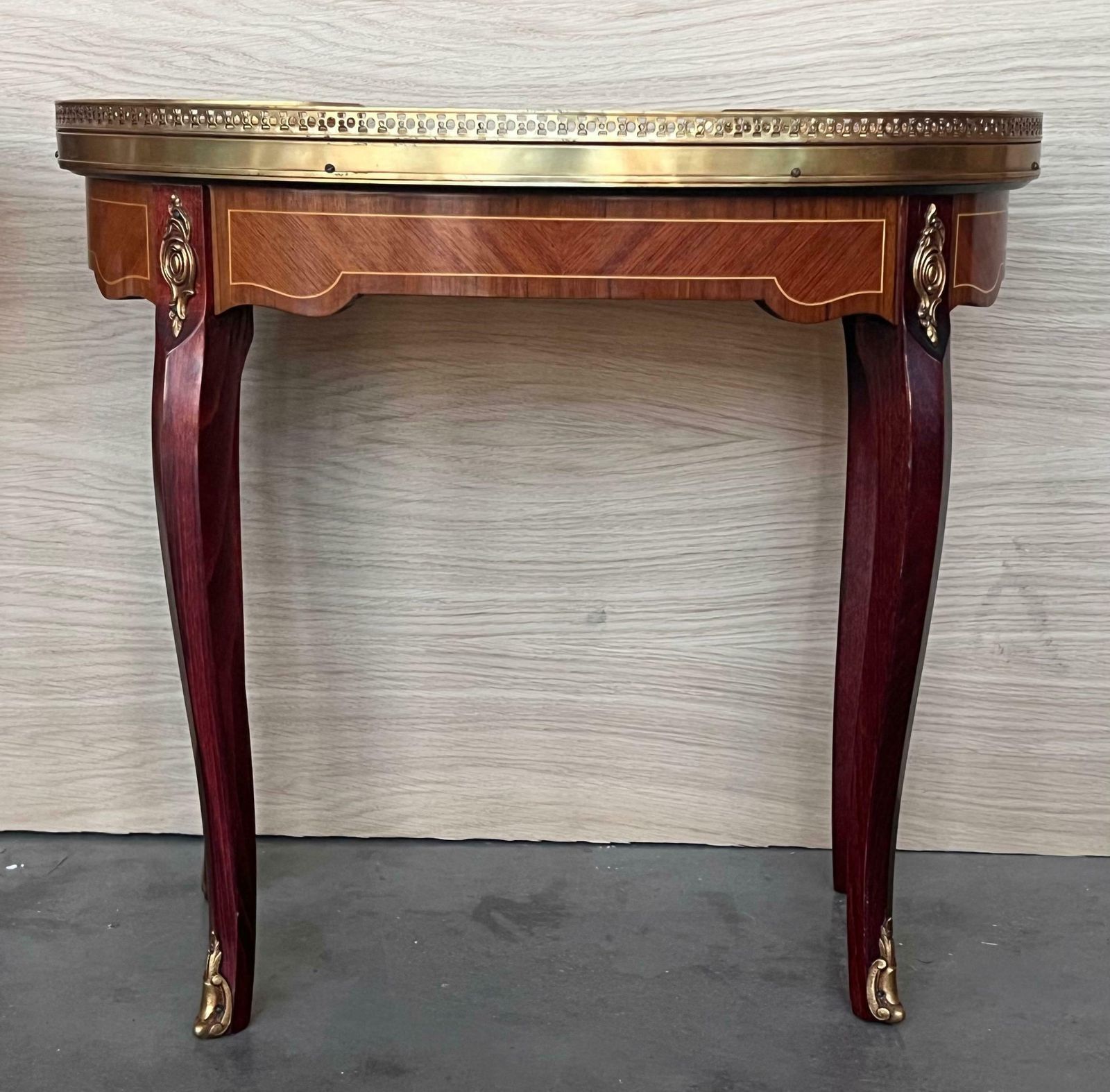 Pair Of French Kidney Shape Nightstands Bedside Tables Louis XVI, Circa 1910 photo buy